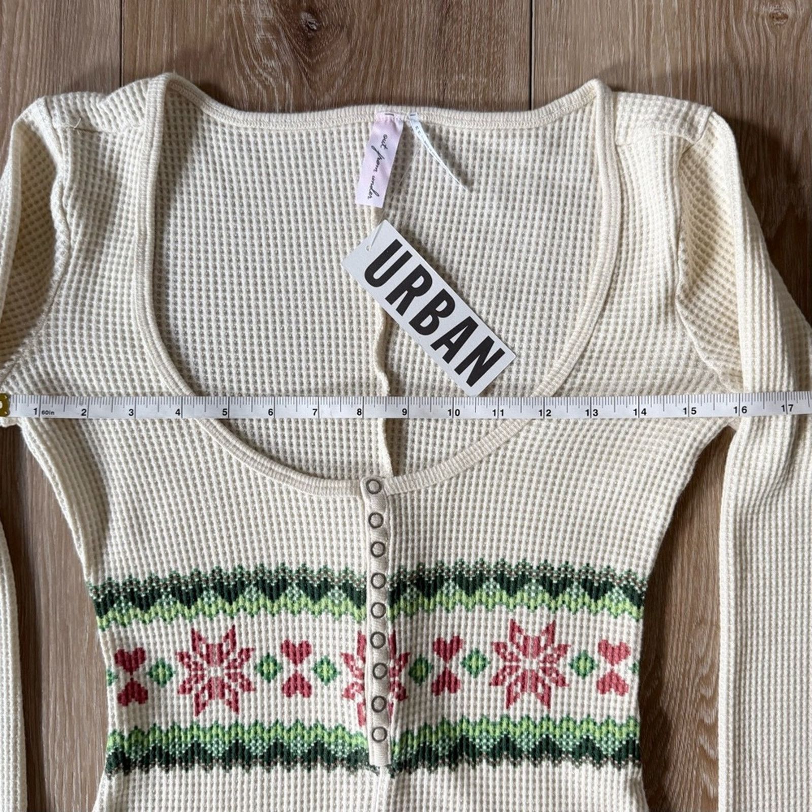 Urban Outfitters Urban Outfitters Out From Under Waffle Fair Isle Romper M Size 24" / US 00 / IT 34 - 11 Thumbnail