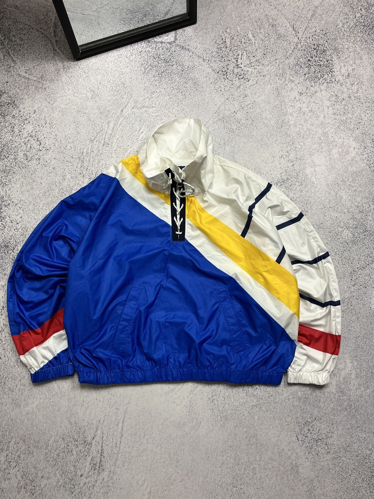 Polo Ralph Lauren Polo Ralph Lauren Windbreaker Anorak Jacket Multicolor Rare Size US L / EU 52-54 / 3 - 1 Thumbnail