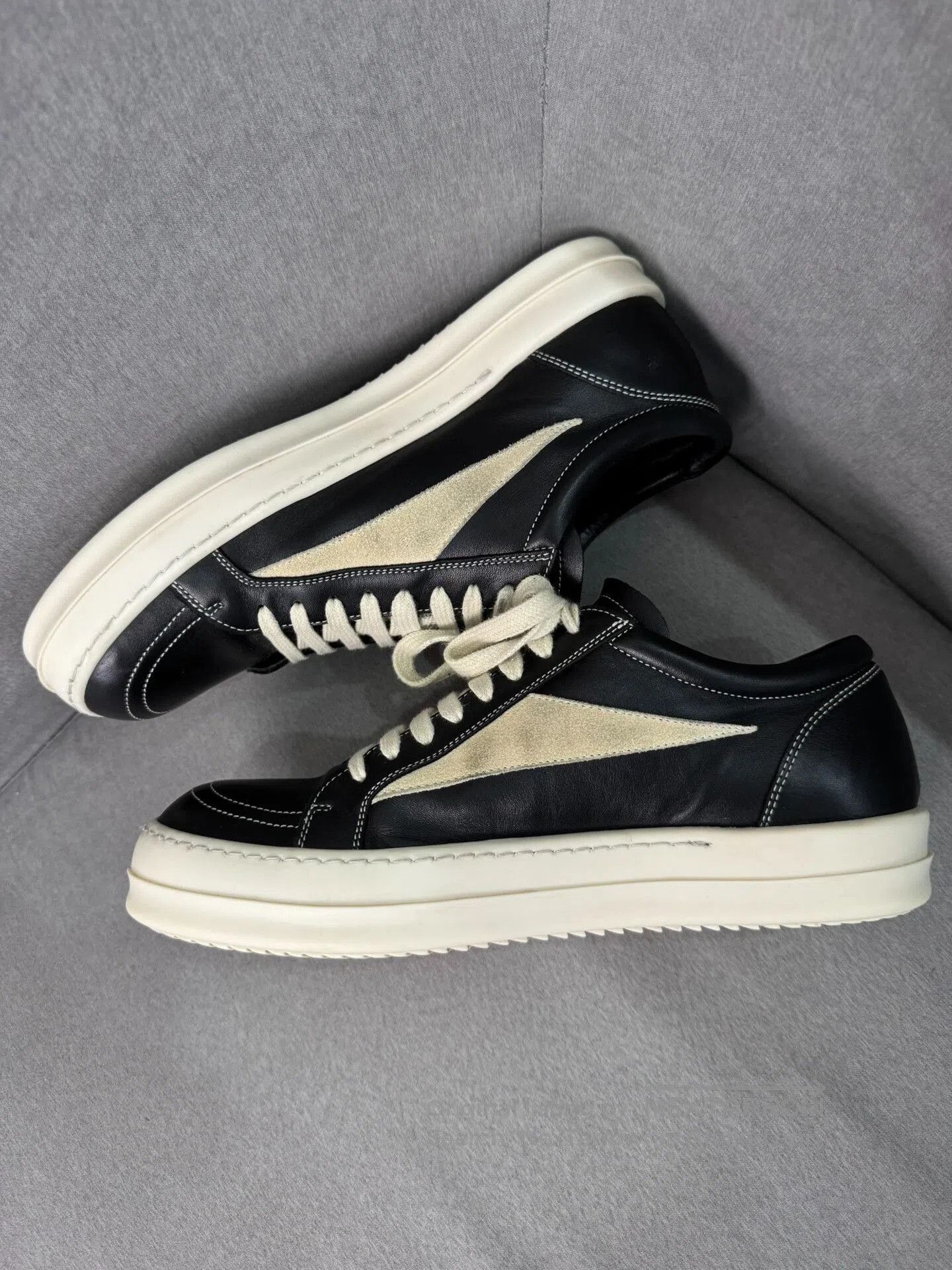 Rick Owens Rick Owens Vans Black White Size 41. Size US 8 / EU 41 - 4 Thumbnail