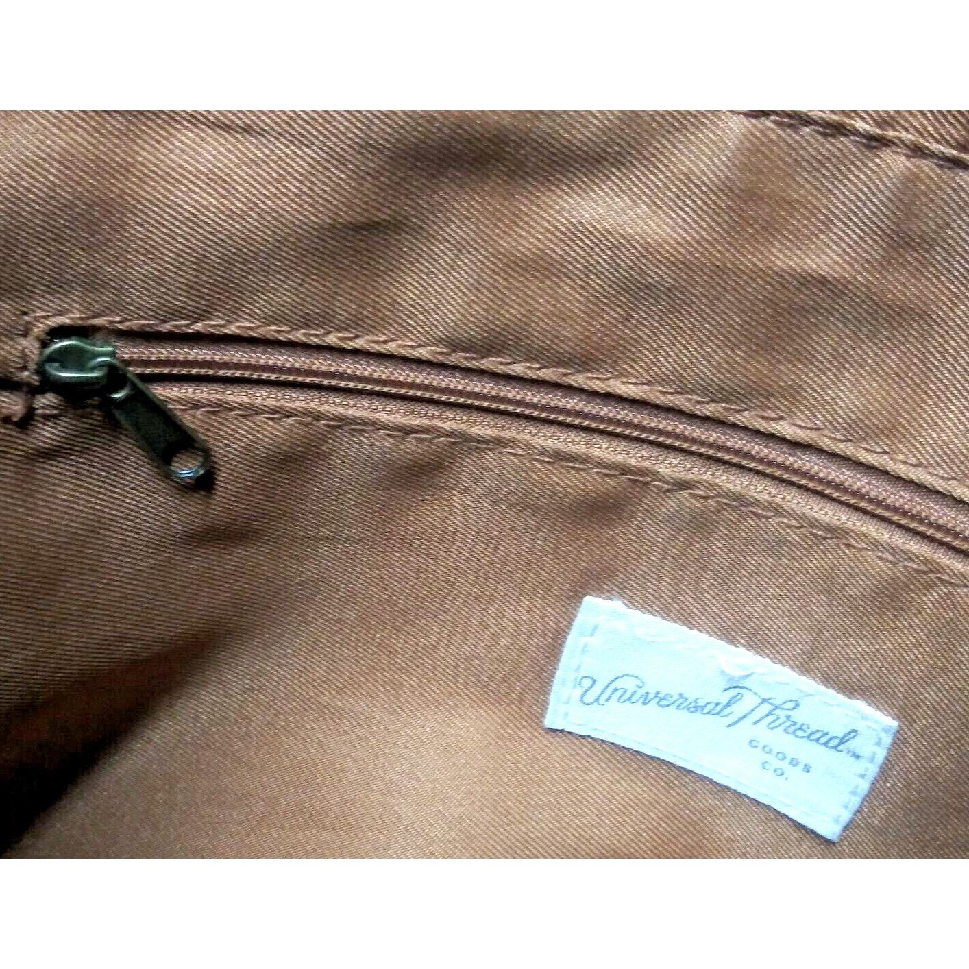 Designer Universal Thread Women's Shoulder Bag Tote Bag Purse brown v Size ONE SIZE - 11 Thumbnail