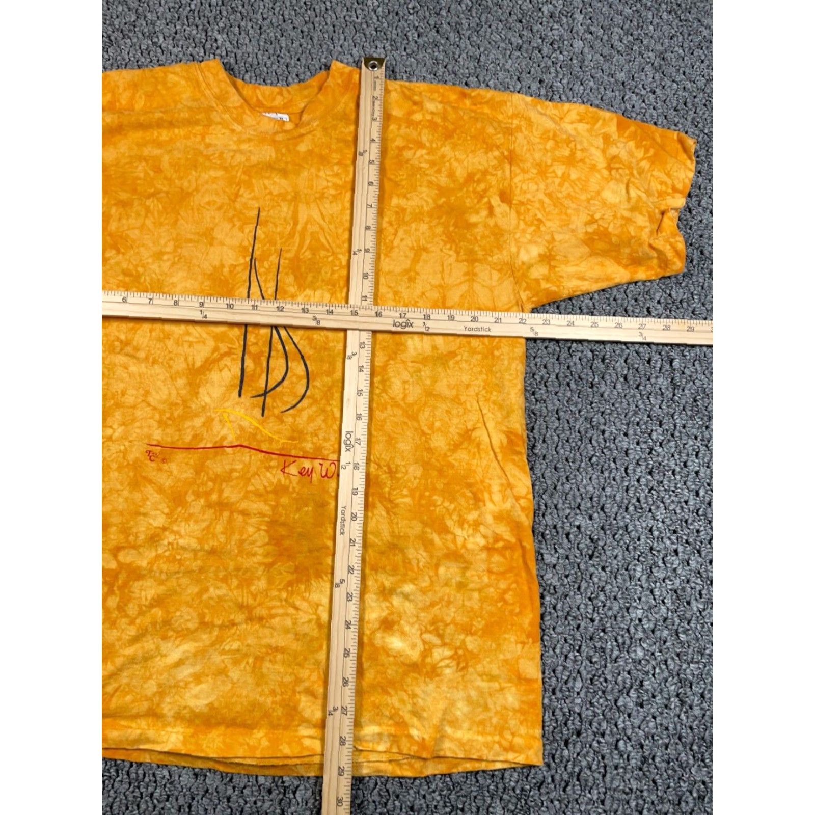 Vintage VTG Key West Florida T-Shirt Adult XL Orange Tie-Dye Short Sleeve Crew Neck 1990s Vintage Hippie Graphic Print Mens XL Size US XL / EU 56 / 4 - 5 Thumbnail