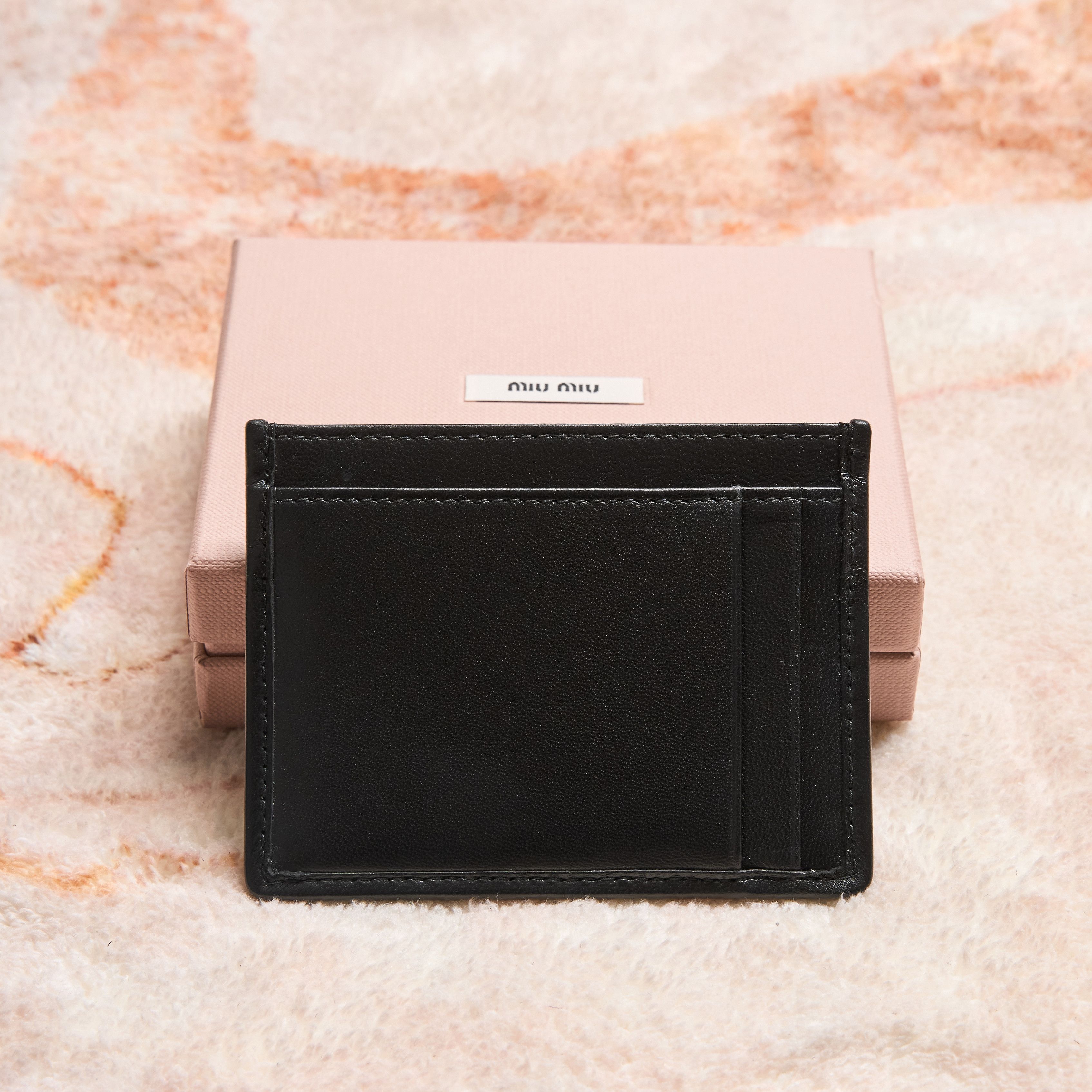 Miu Miu MIU MIU Matelassé Nappa Leather Card Holder Size ONE SIZE - 4 Thumbnail