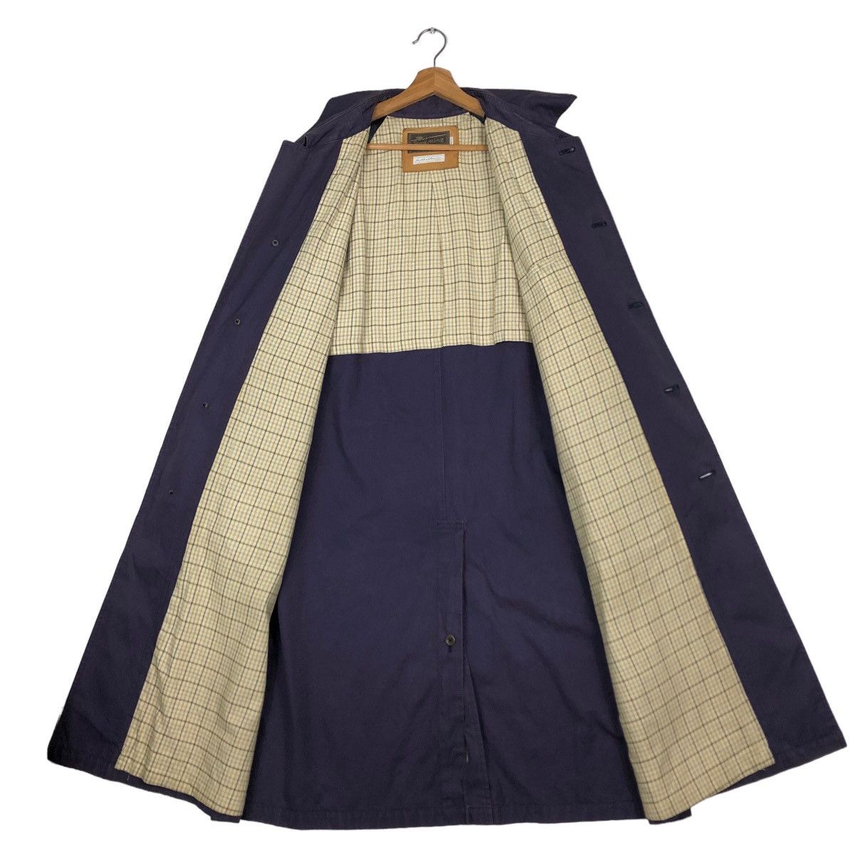 Japanese Brand 🔥Vintage Chore Long Jacket Biker Browning Blanket Tartan Size US M / EU 48-50 / 2 - 14 Thumbnail
