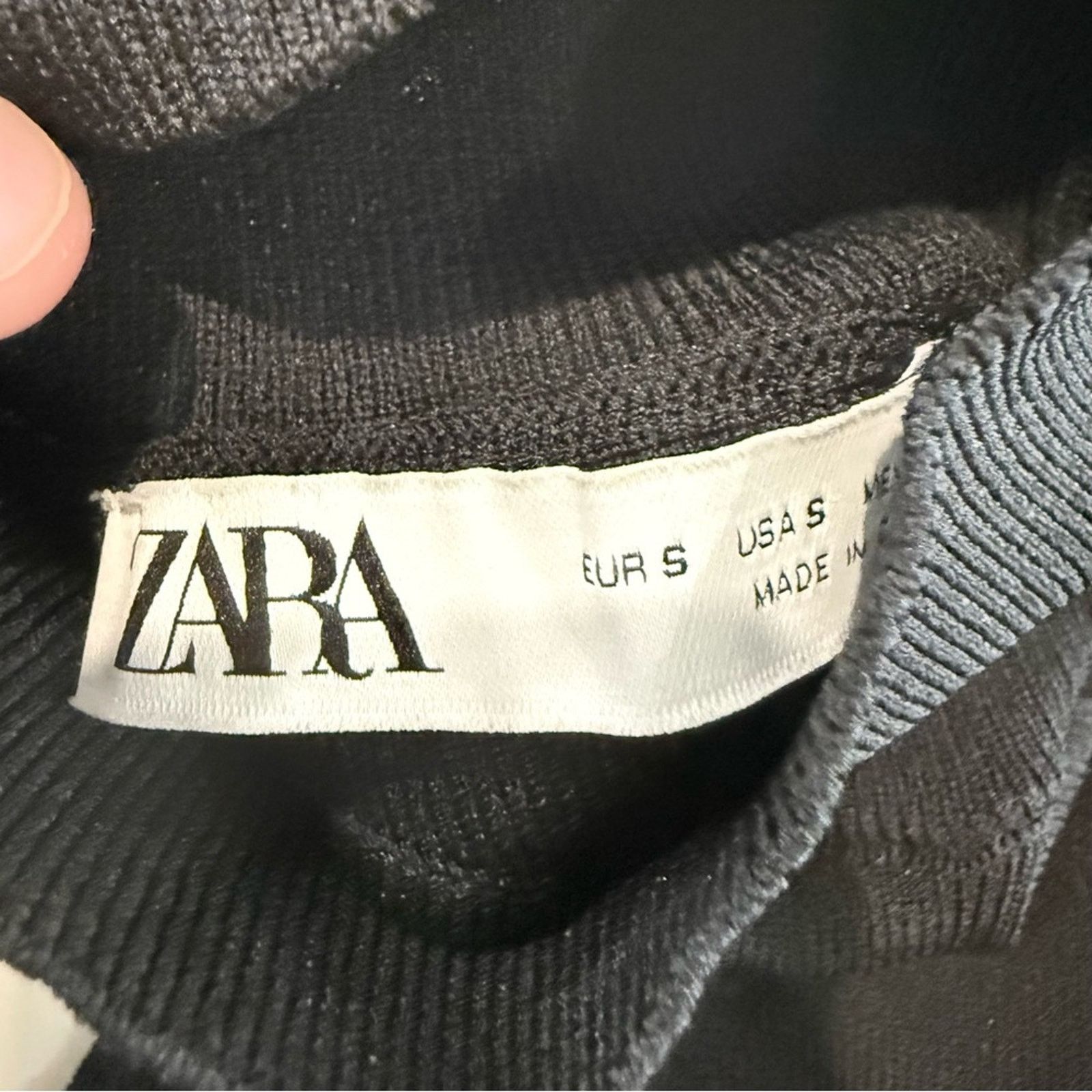 Zara Zara High Neck Ribbed Asymmetrical Long Sleeve Womens Small Size S / US 4 / IT 40 - 5 Thumbnail