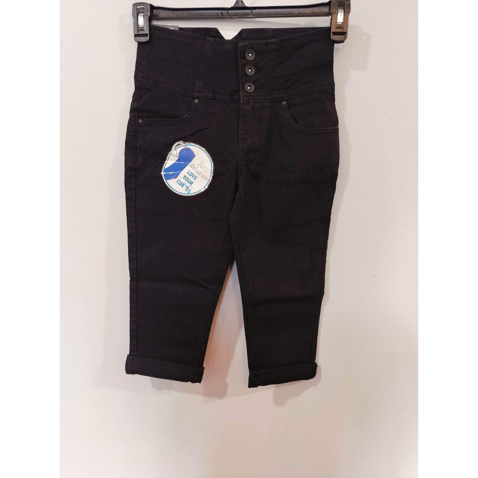 Other Rebel By Right High Waist Cropped Black Skinny Jeans Size 23" - 1 Thumbnail