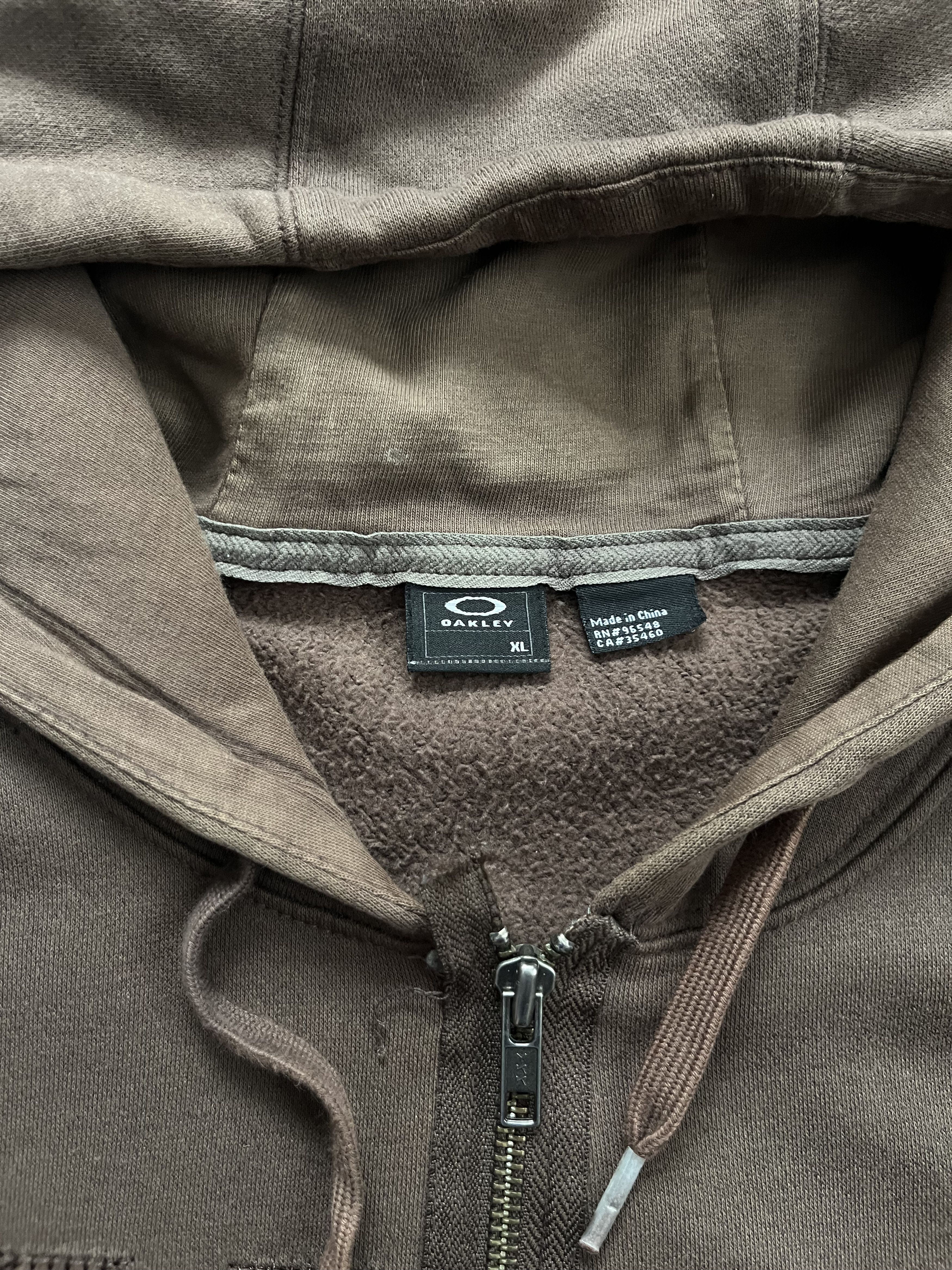 Oakley Vintage Oakley Y2K Hoodie Brown Full Zip Sweatshirt Big Logo Size US XL / EU 56 / 4 - 7 Thumbnail