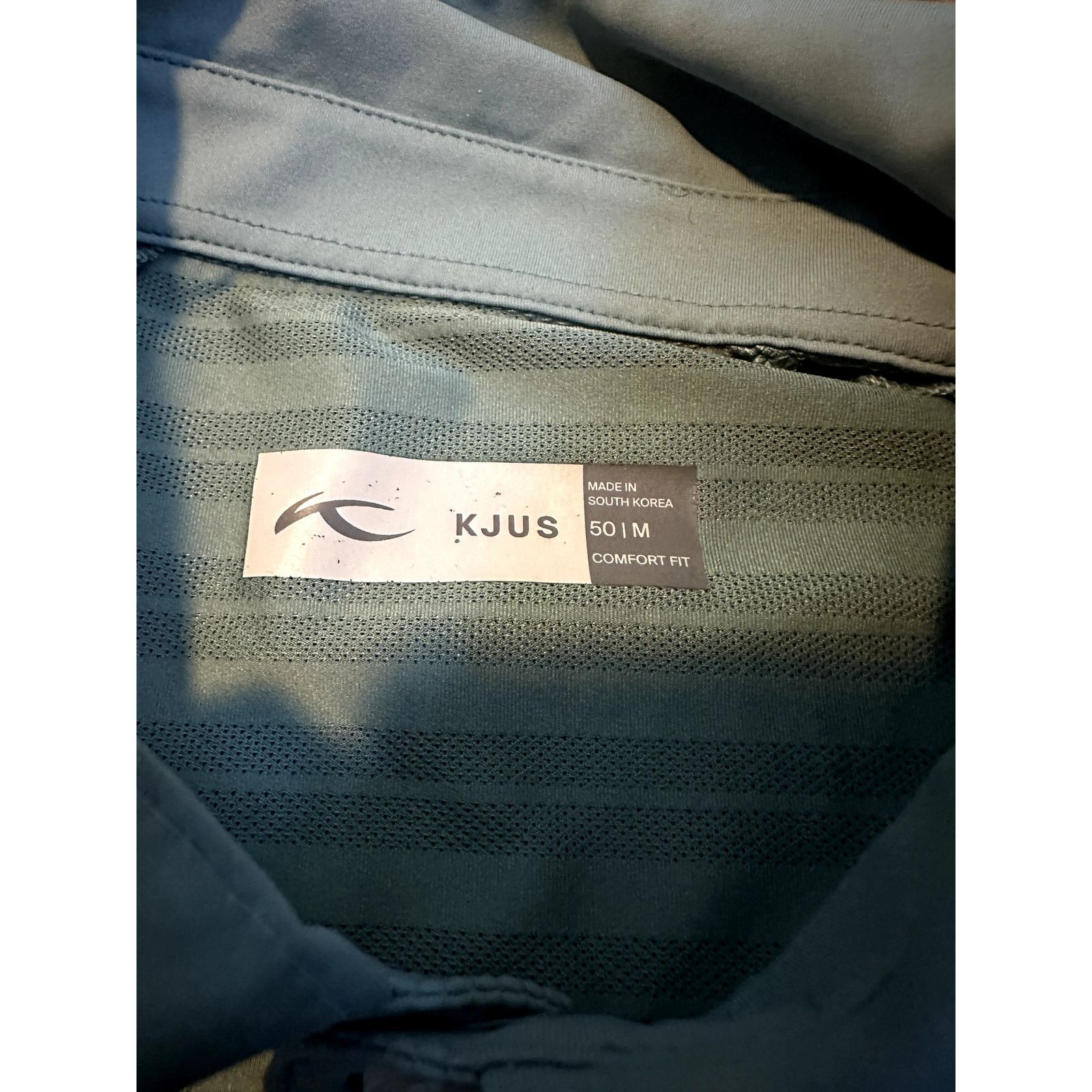 KJUS Kjus Green Mens Luis Striped Performance Golf Polo Shirt Size US M / EU 48-50 / 2 - 8 Thumbnail