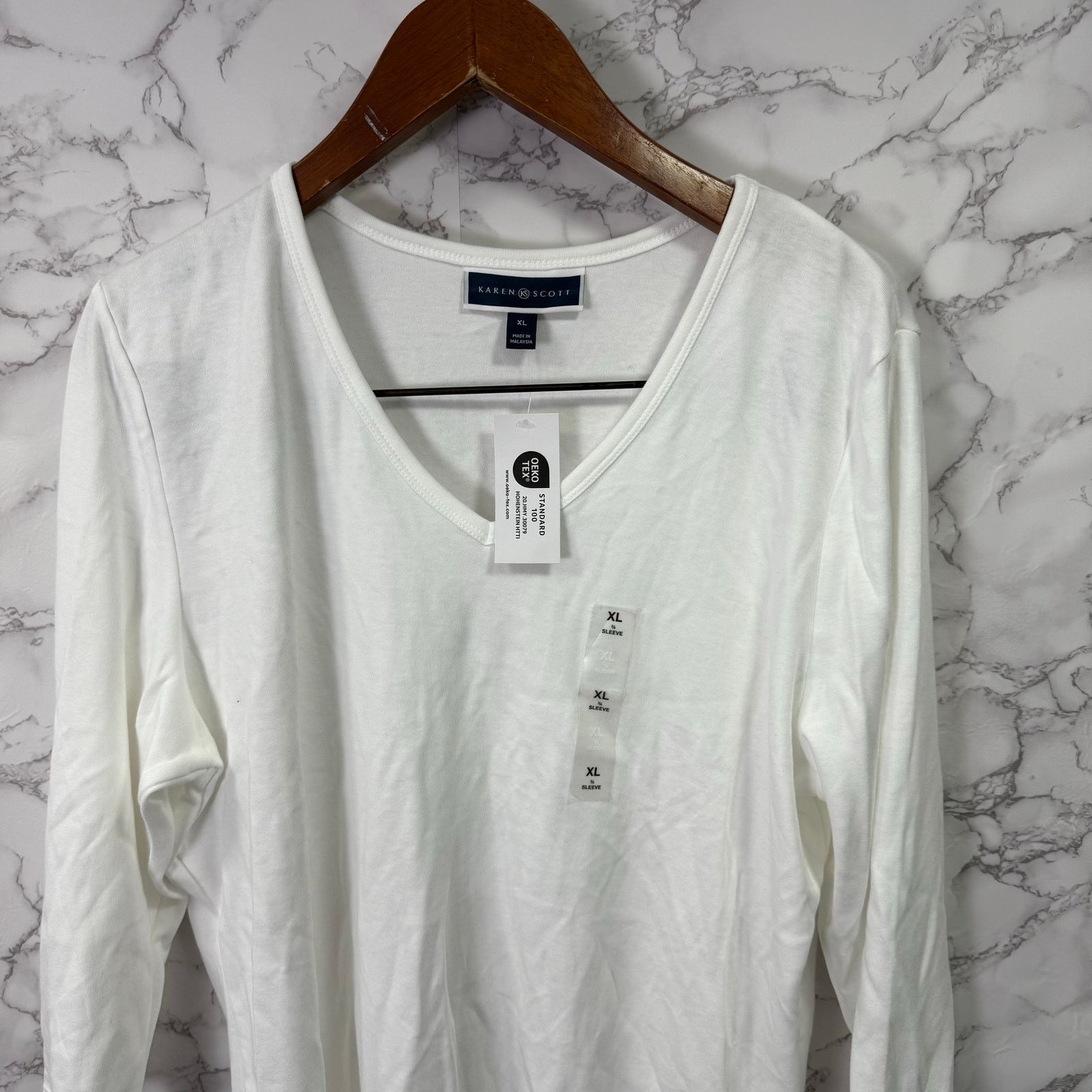 Other Karen Scott Women’s Blouse Top sz XL V-Neck NEW #G531 Size XL / US 12-14 / IT 48-50 - 6 Thumbnail