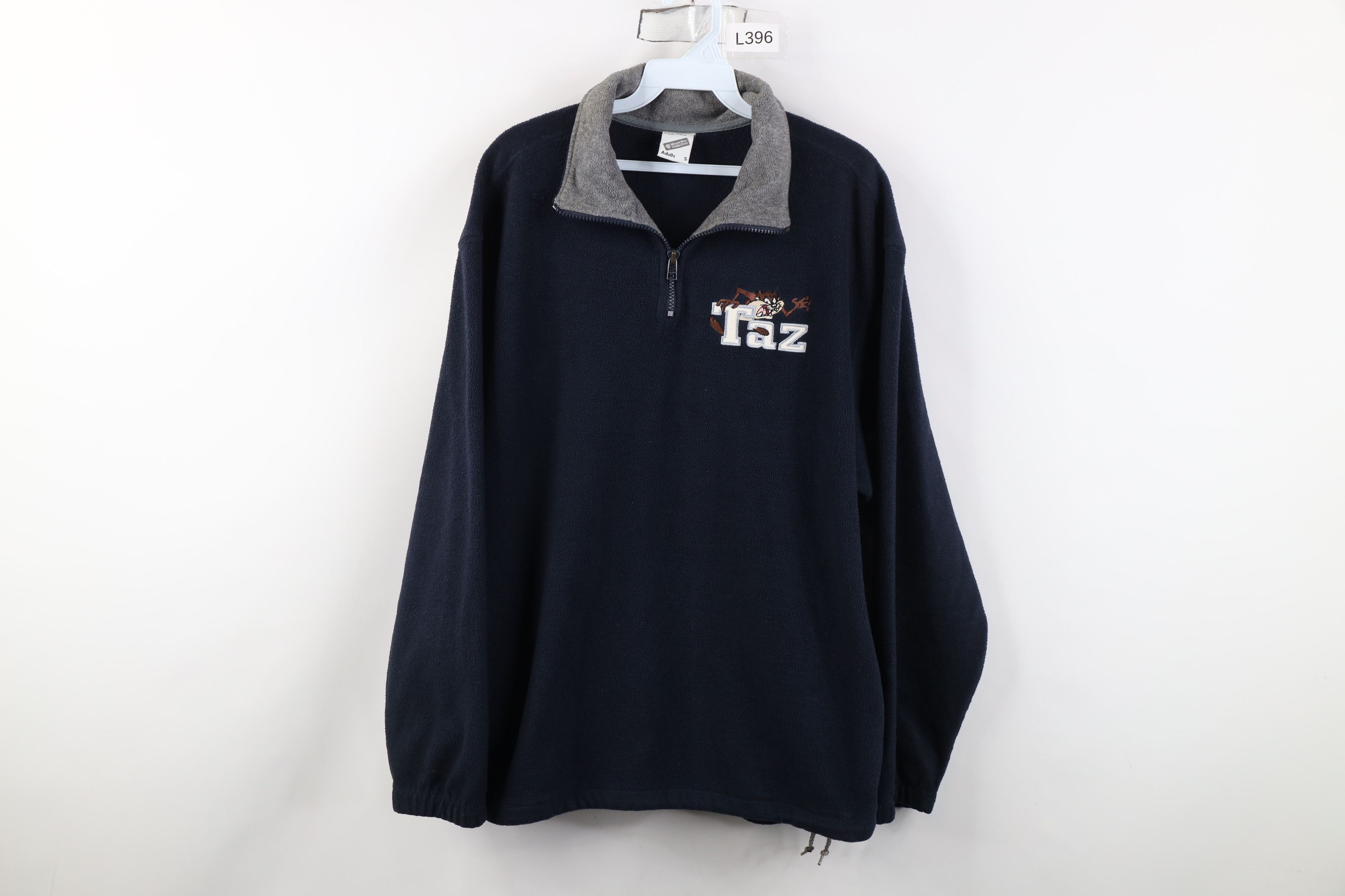 Vintage Vintage 90s Looney Tunes Taz Tazmanian Devil Fleece Sweater Size US S / EU 44-46 / 1 - 1 Thumbnail
