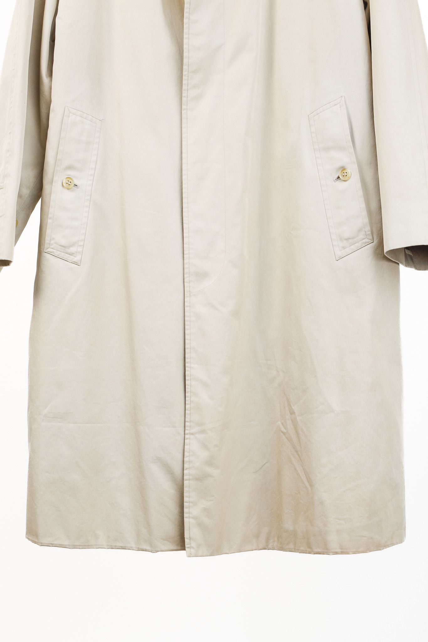 Burberry Burberry Vintage Beige Cotton-Blend Balmacaan Coat Size XL / US 12-14 / IT 48-50 - 7 Thumbnail