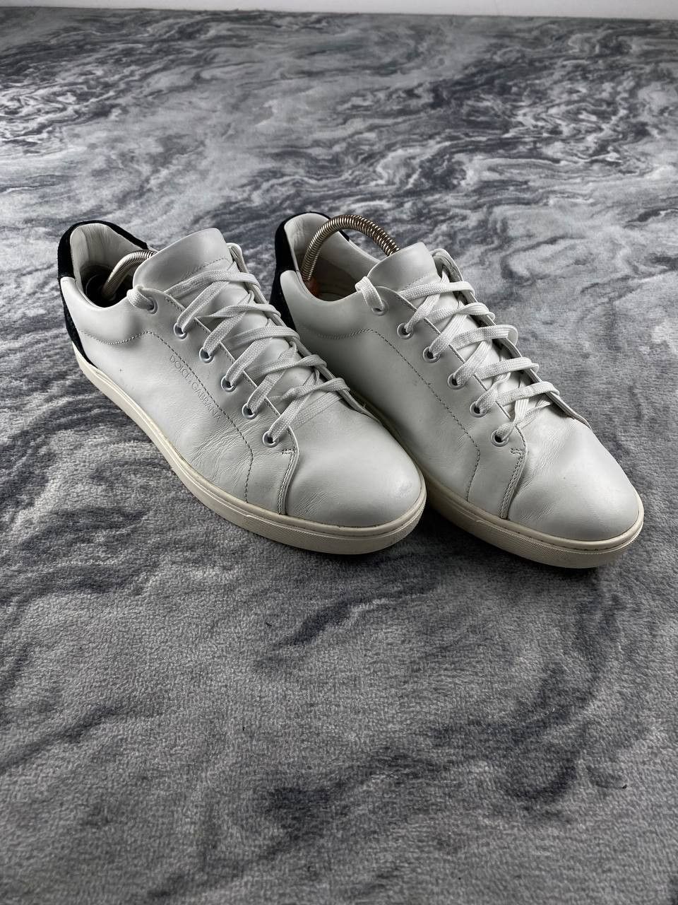 Dolce & Gabbana Dolce & Gabbana Leather Sneakers Men Size 9 White Size US 9 / EU 42 - 2 Thumbnail