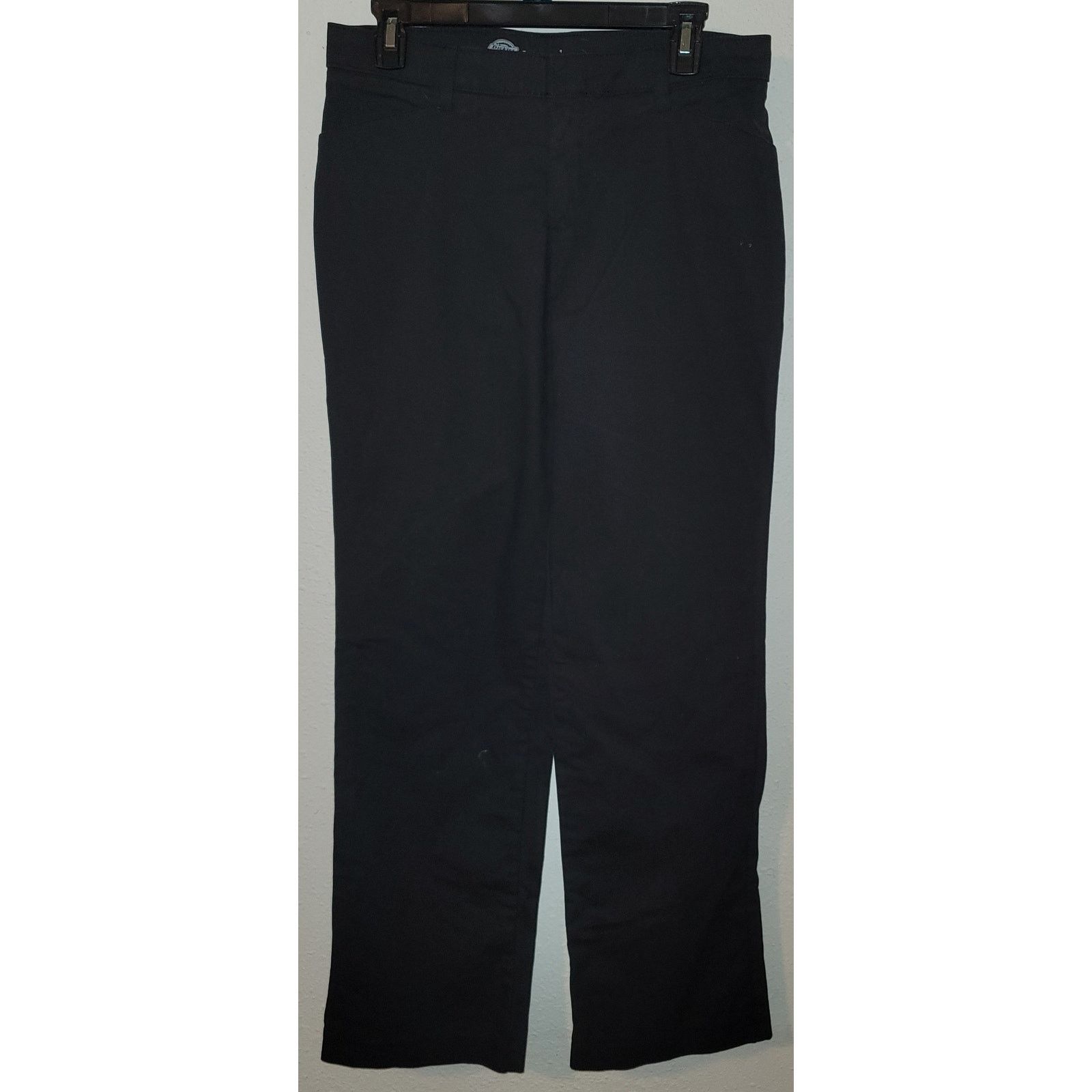 Dickies Dickies Black Curvy Crafted Women Pants 12R Flat Front NWOT Size 34" / US 12 / IT 48 - 1 Thumbnail