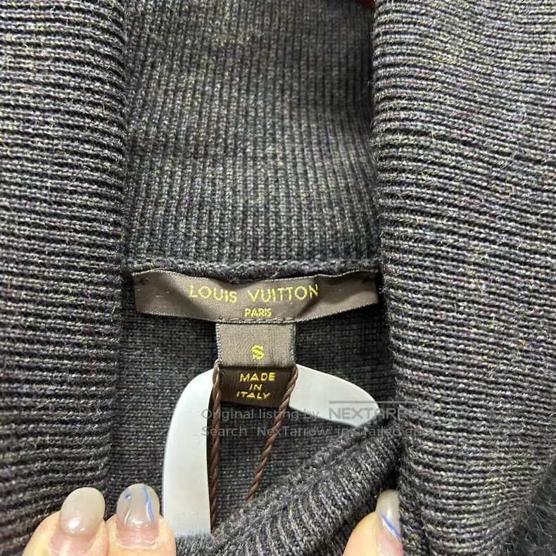 Louis Vuitton Patchwork wool knit dress