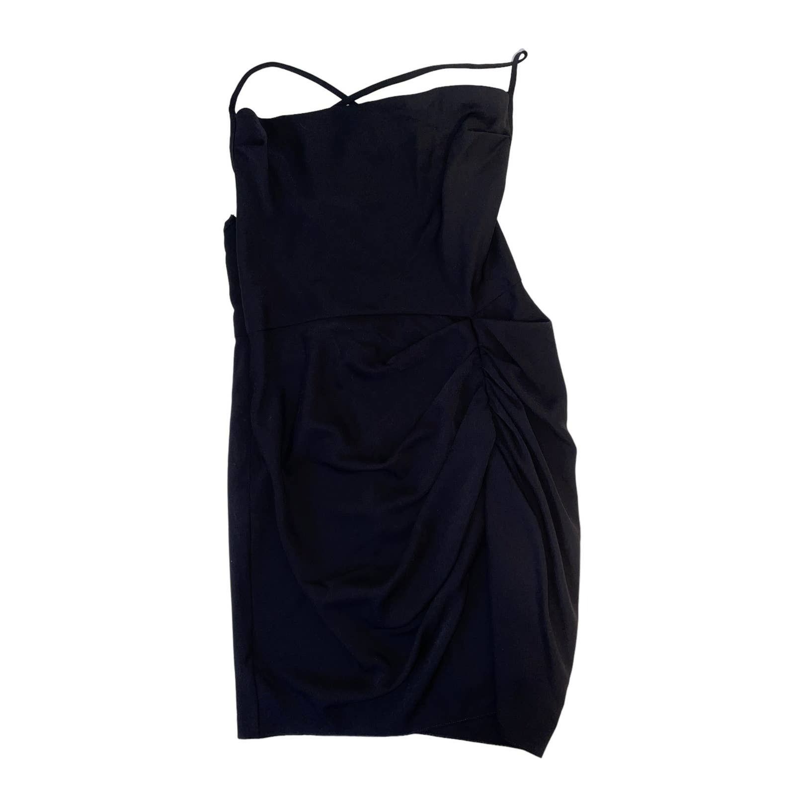 Amanda Uprichard Amanda Uprichard Jasalina Backless Black Mini Dress Large Size L / US 10 / IT 46 - 8 Thumbnail