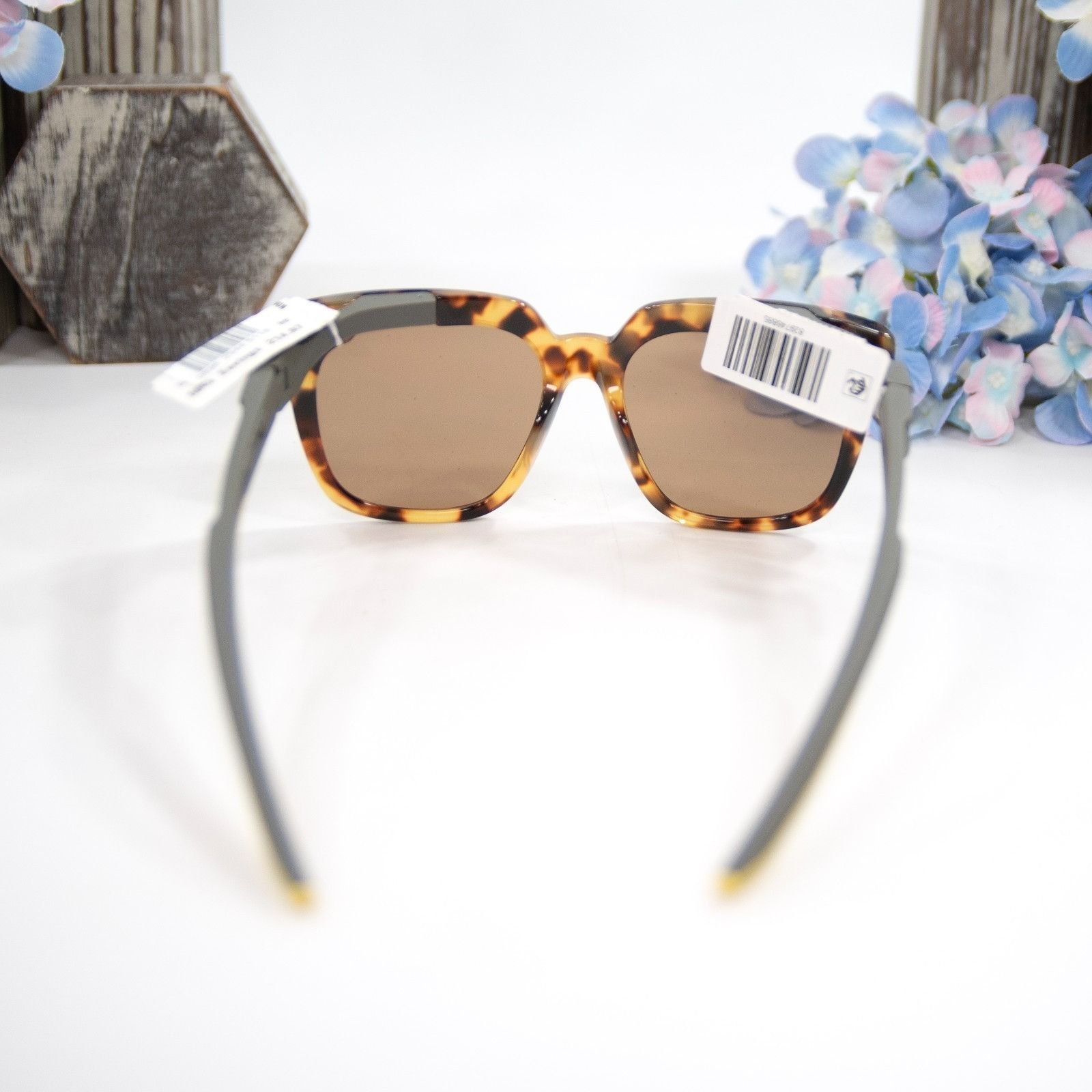 Balenciaga Balenciaga BB00255SA Havana Brown Tortoise Logo Acrylic Sung Size ONE SIZE - 7 Thumbnail