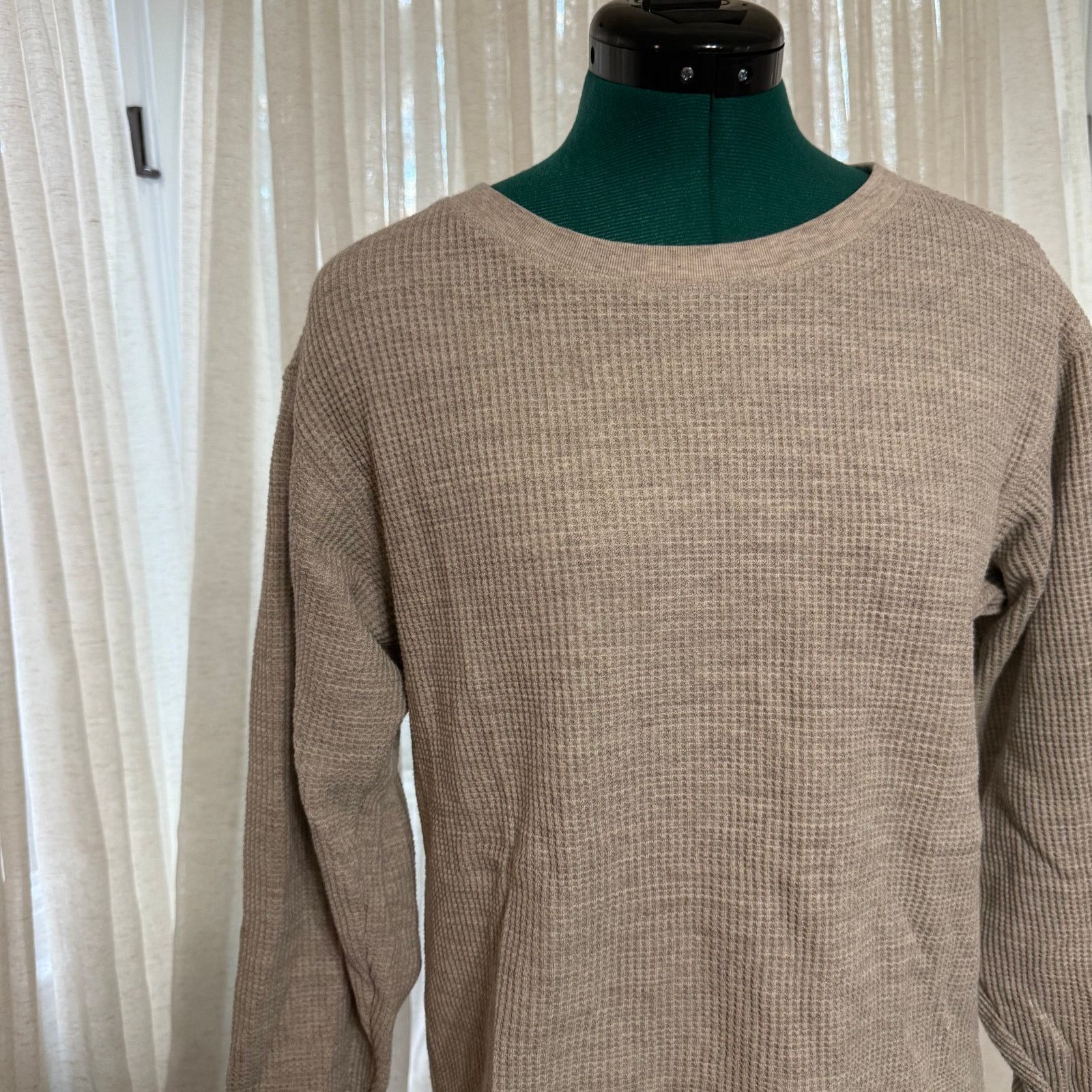 Uniqlo UNIQLO Waffle Knit Long Sleeve Top | Sz S Size S / US 4 / IT 40 - 3 Thumbnail