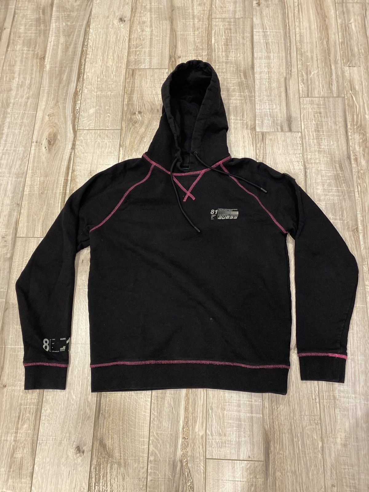 Guess Guess purple stitched hoodie Size US M / EU 48-50 / 2 - 1 Thumbnail