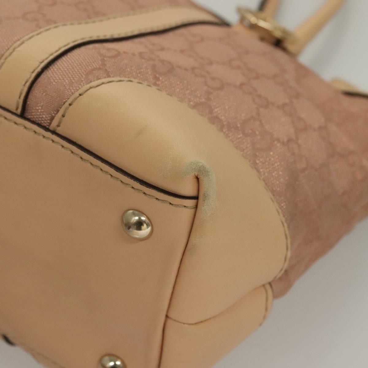 Gucci GUCCI GG Canvas Lovely Tote Bag Pink Gold Size ONE SIZE - 11 Thumbnail