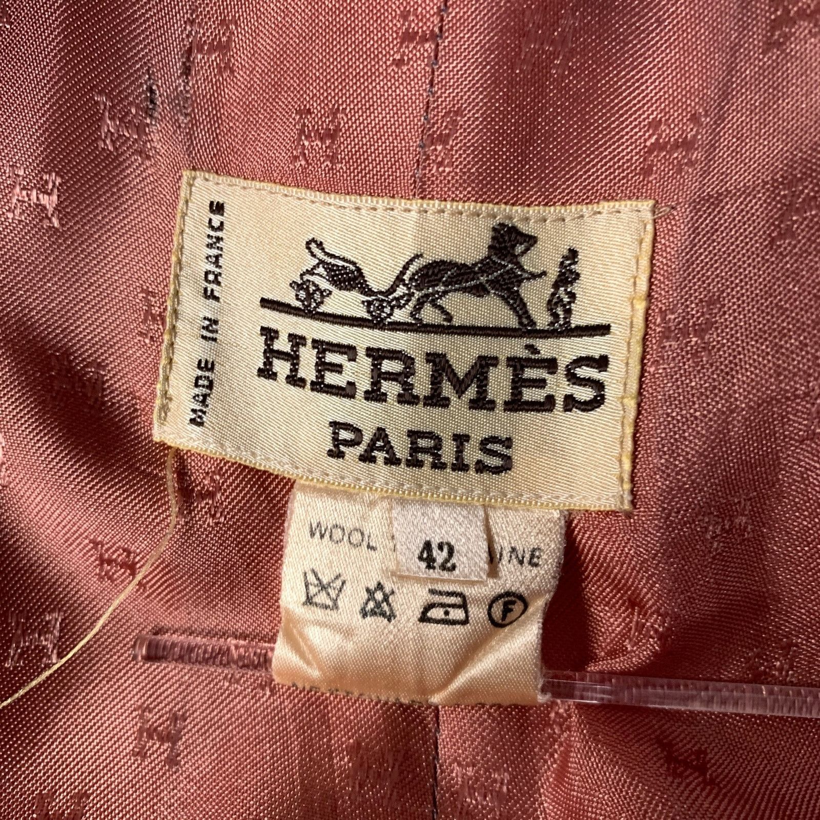 Hermes HERMES Size 10 Tan Wool Twill Pencil Knee-Length Skirt Size 30" / US 8 / IT 44 - 6 Thumbnail
