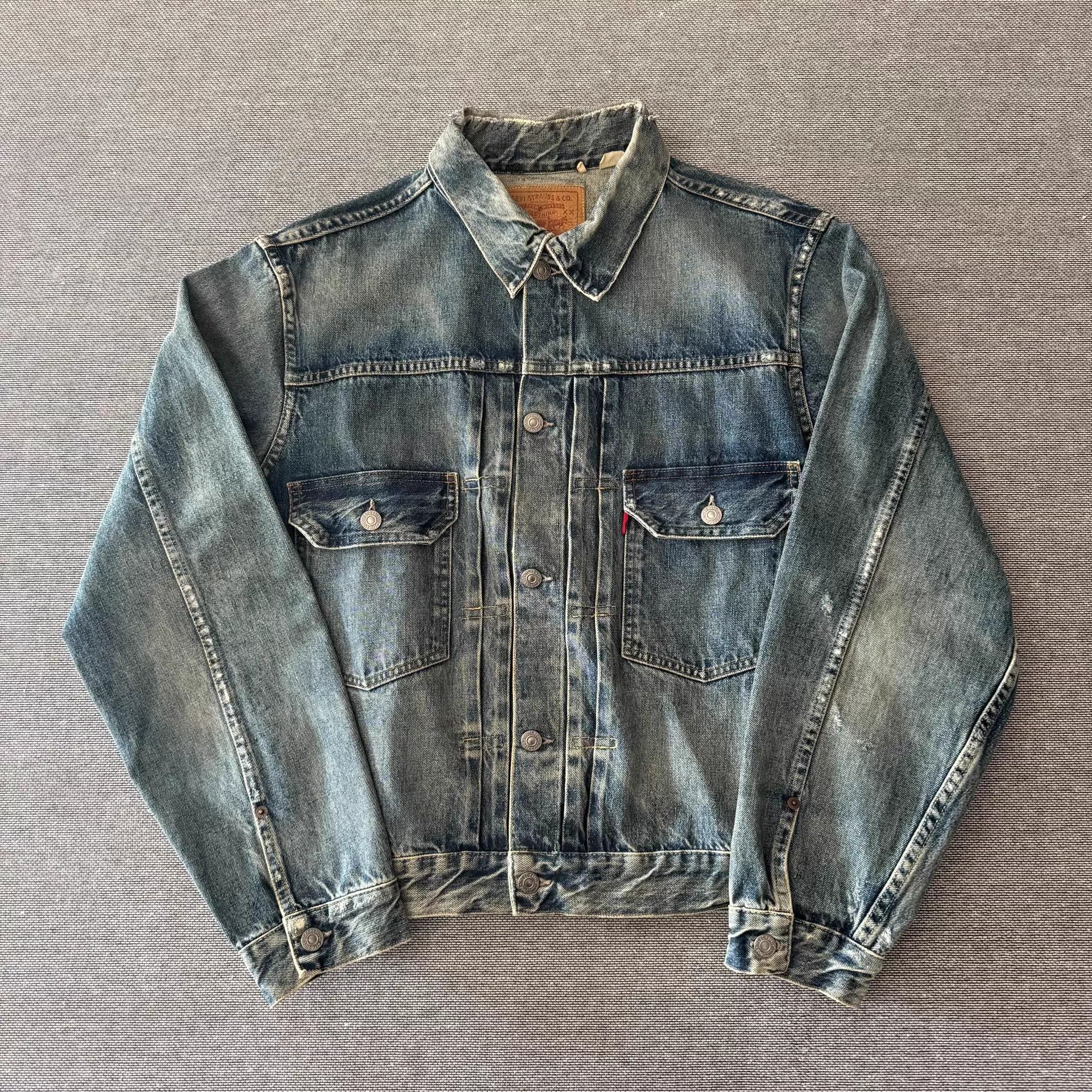 Levi's Levi's LVC Type2 507xx Denim Jacket Washed Distressed M Size US M / EU 48-50 / 2 - 1 Thumbnail