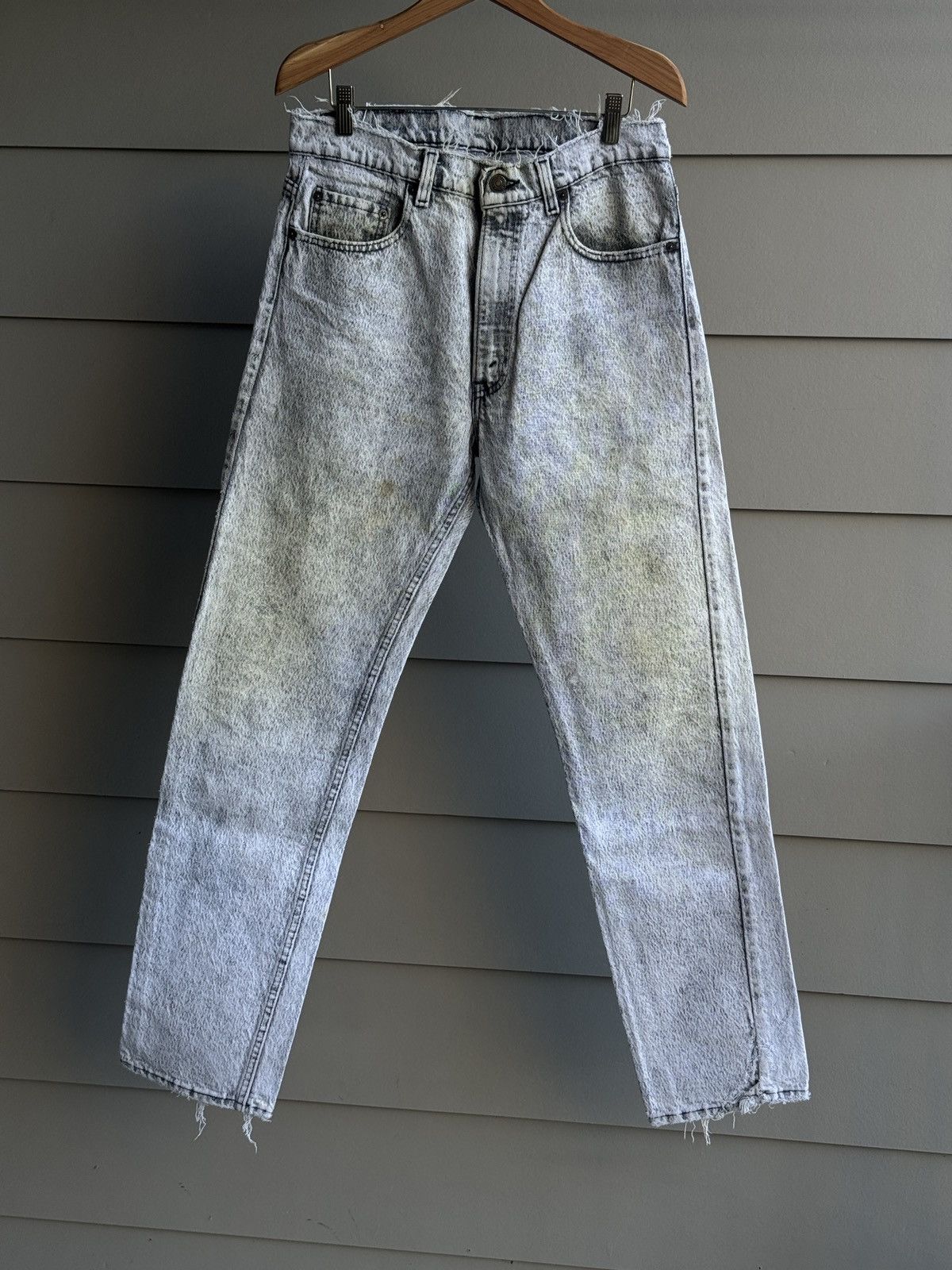 Levi's Vintage Clothing Levi's 505 USA 1989 Faded Distressed Jeans 32x33 ERD Size US 34 / EU 50 - 21 Thumbnail