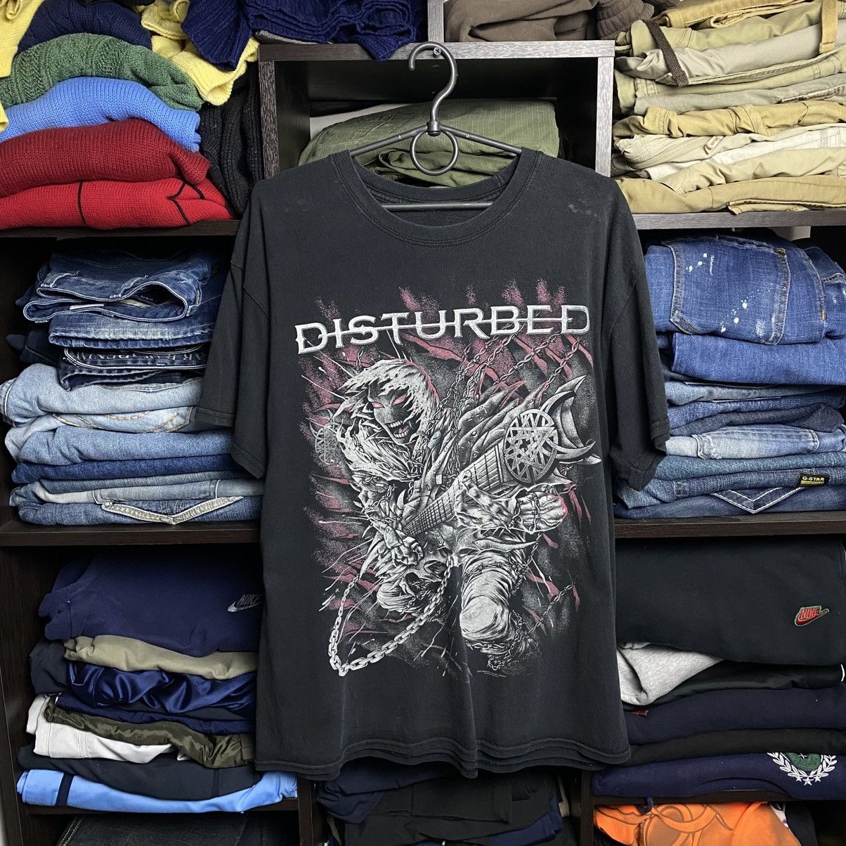 Band Tees Vintage Disturbed 2016 Graphic Logo rock band tee size L Size US L / EU 52-54 / 3 - 1 Thumbnail