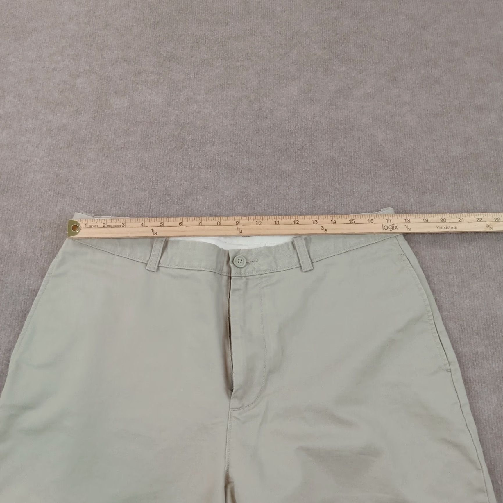 J.Crew J Crew Mens Chino Pants 36x29 Extra Large XL Beige Khaki Straight Leg Relaxed Fit Size US 35 - 2 Thumbnail