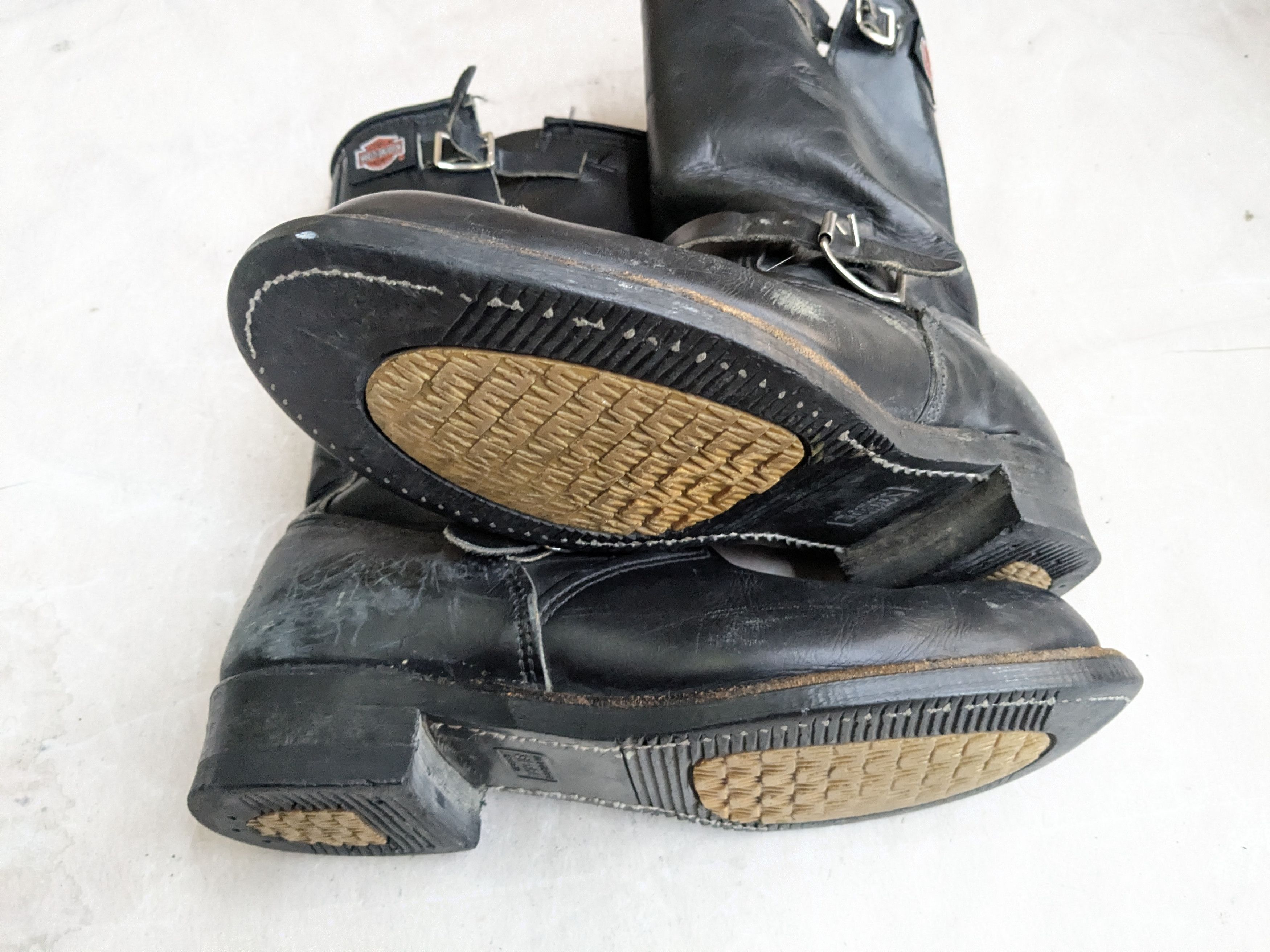 Harley Davidson Harley Davidson Engineer Boots Black Leather 10.5 Biker Size US 10.5 / EU 43-44 - 15 Thumbnail
