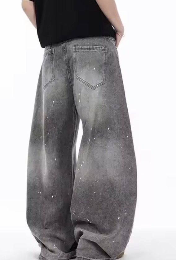 Japanese Brand Y2k Splash-ink Denim Pant Size US 31 - 2 Thumbnail