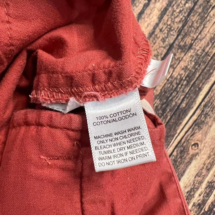 Loft LOFT Ann Taylor Women's Orange Chino Shorts Size 4 Casual Size 27" / US 4 / IT 40 - 3 Thumbnail