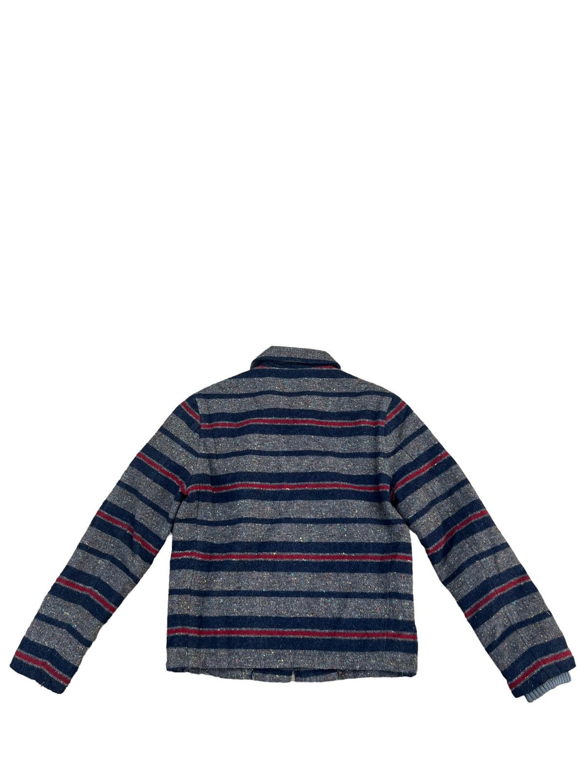 Vintage The Crimie Japan Border Striped Wool Flannel Jacket Size US M / EU 48-50 / 2 - 2 Thumbnail