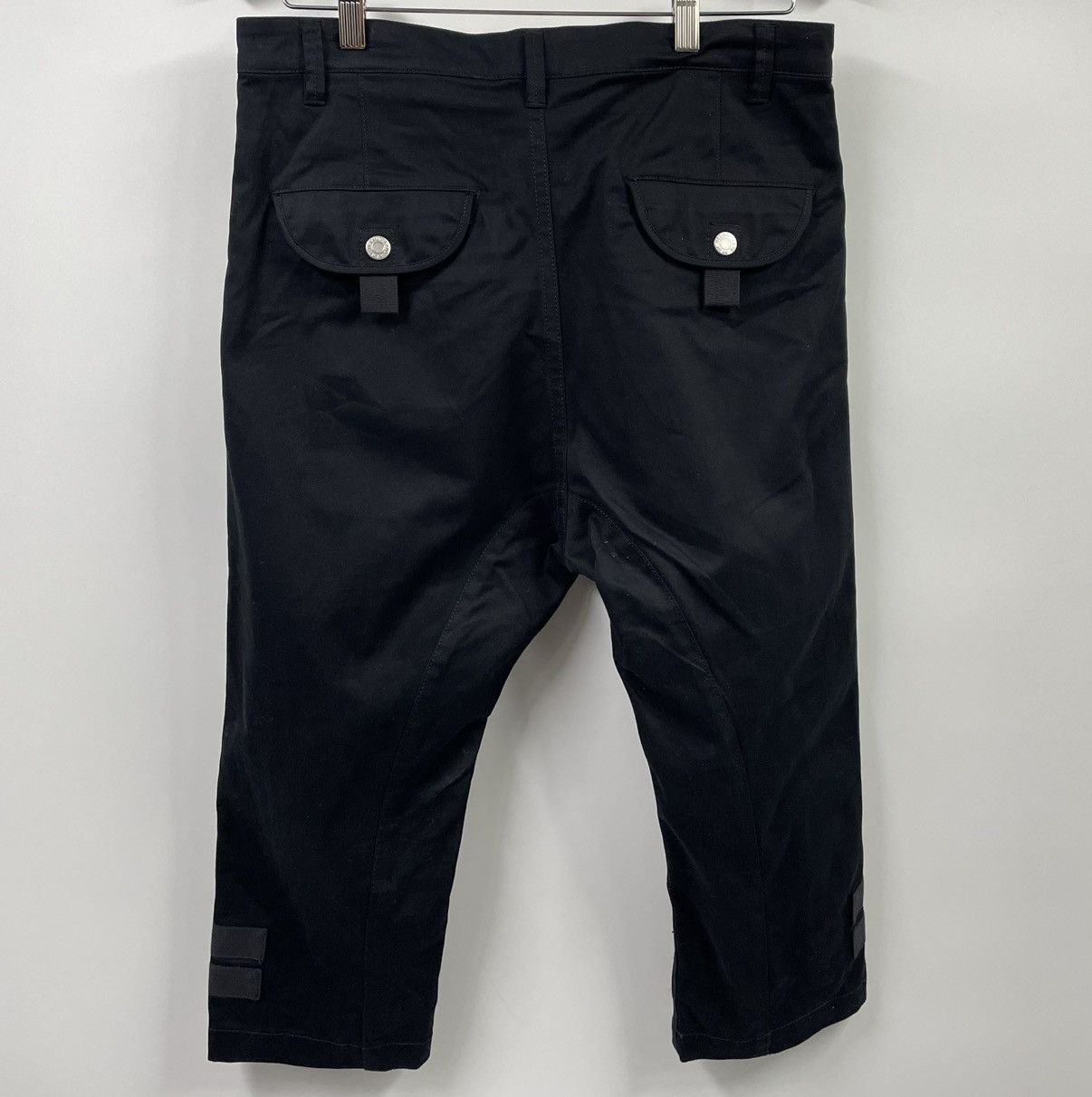 Helmut Lang Helmut Lang Lafer Twill Crop Black Cargo Pants 30 Size US 30 / EU 46 - 2 Thumbnail