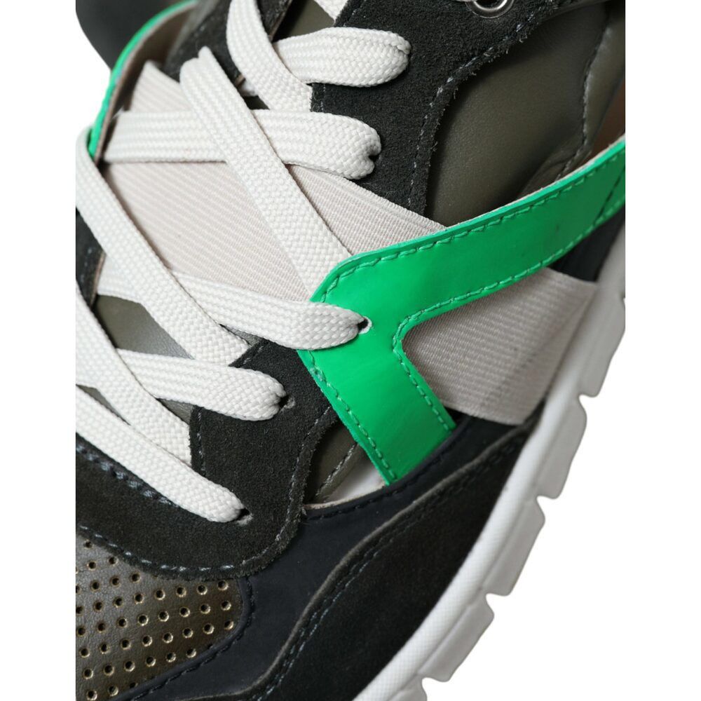 Dolce & Gabbana Dolce & Gabbana Exquisite Multicolor Low-Top Designer Sneake Size US 8 / EU 41 - 8 Thumbnail