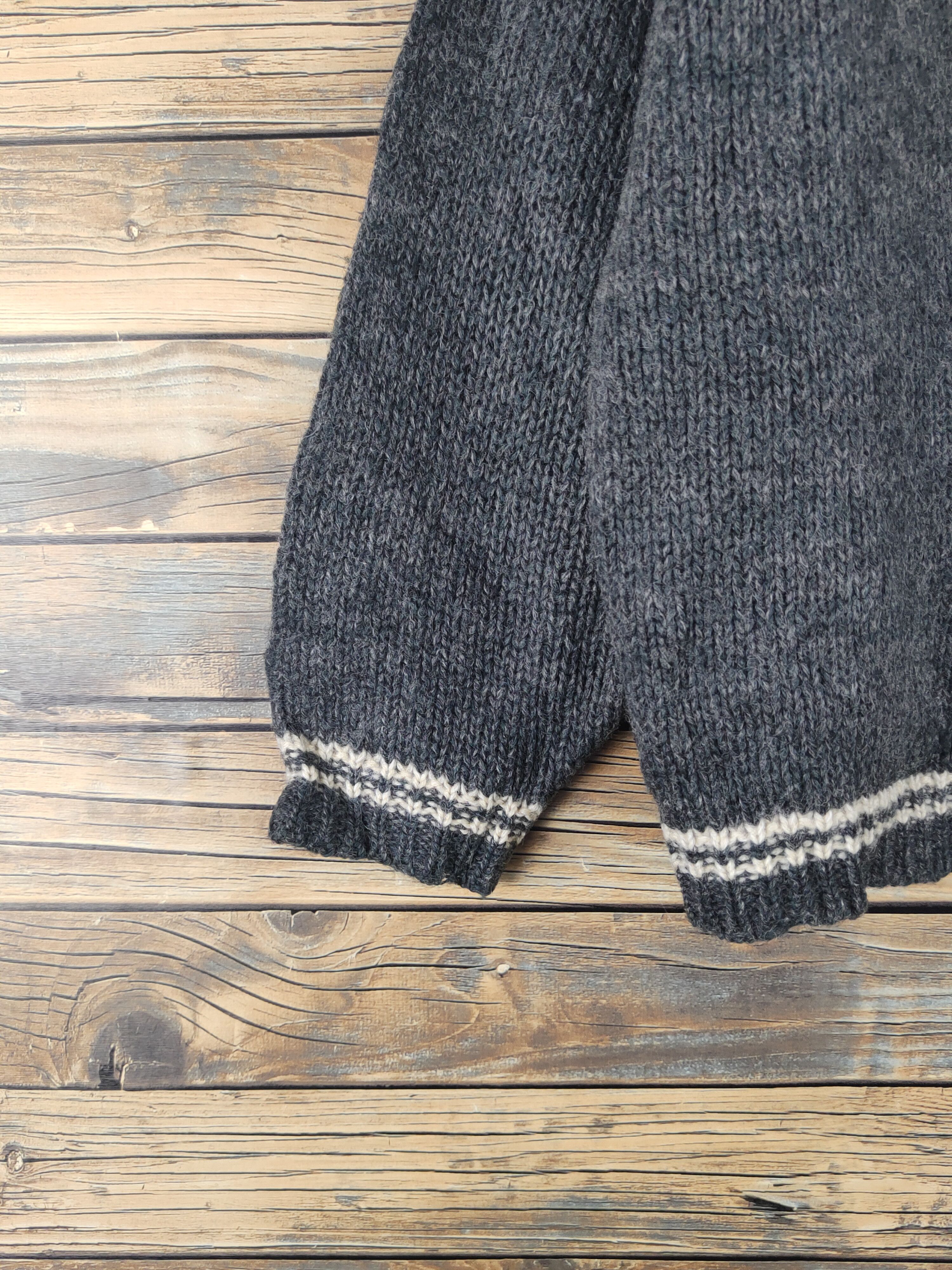 Vintage Raspberry vintage Dark Gray Knitwear Cardigan #W1748 Size L / US 10 / IT 46 - 5 Thumbnail