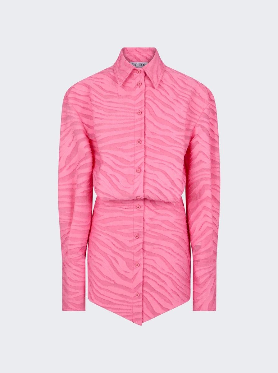 The Attico o1mle0526 Silvye Mini Dress in Pink Size S / US 4 / IT 40 - 1 Thumbnail