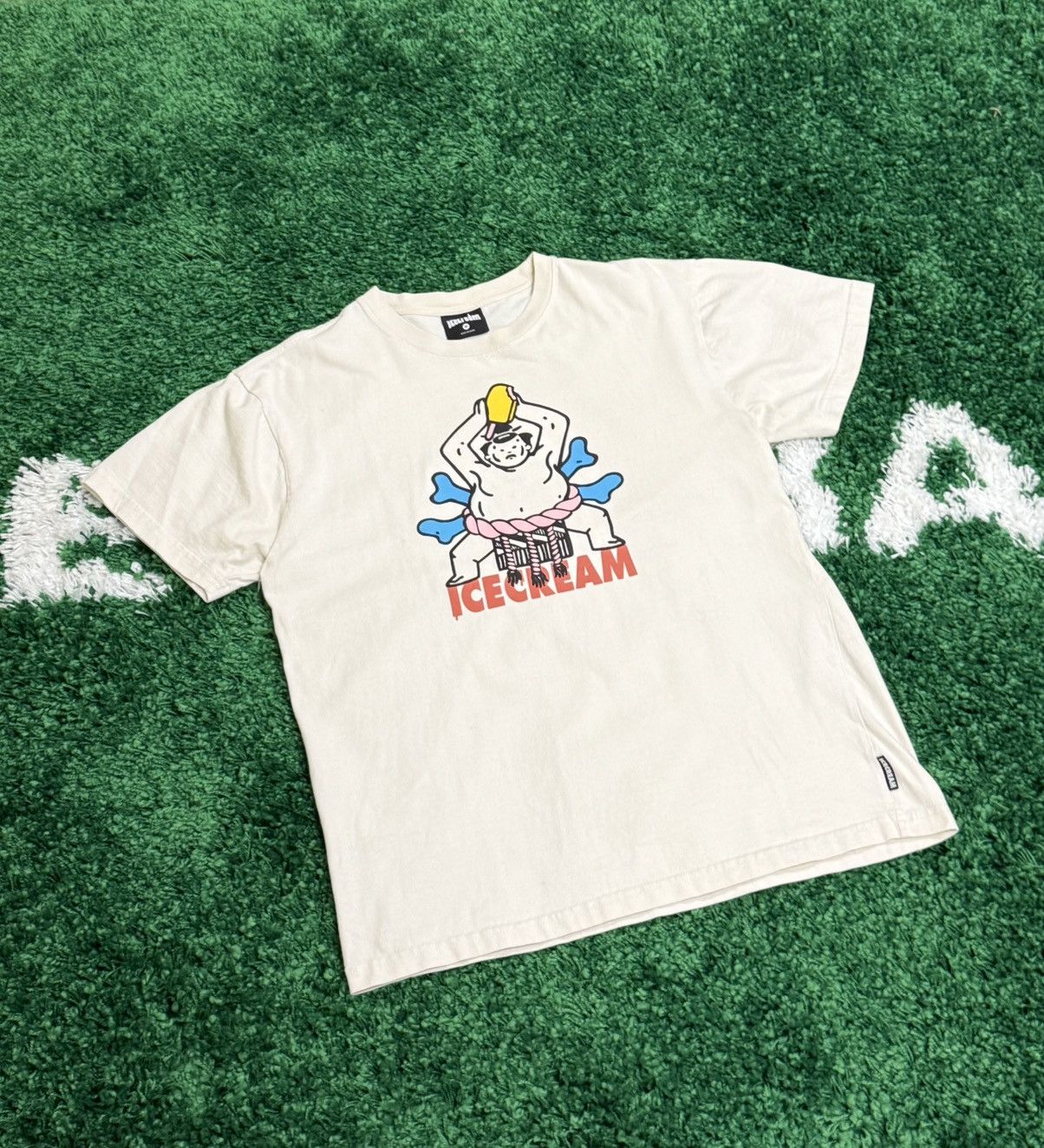 Icecream Icecream Sumo Wrestler Logo Tee White Sz. Medium M Size US M / EU 48-50 / 2 - 2 Thumbnail