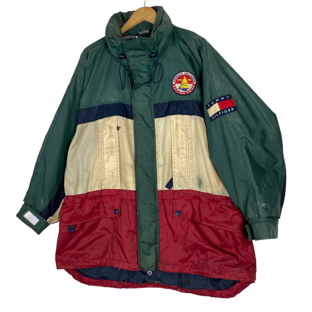 Tommy Hilfiger Vintage Tommy Hilfiger Sailing Gear Zipper Hoodie Jacket Size US XL / EU 56 / 4 - 3 Thumbnail