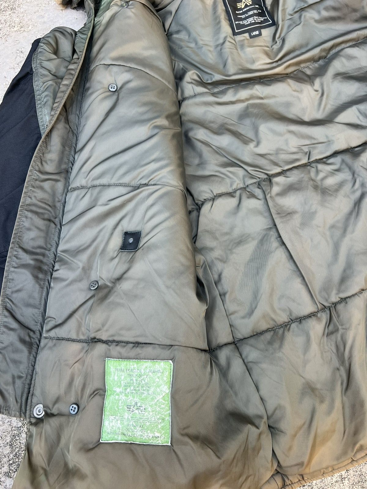 Alpha Industries × Vintage VINTAGE ALPHA INDUSTRIES N3B FAUX FUR HOODIE JACKET Size US L / EU 52-54 / 3 - 17 Thumbnail