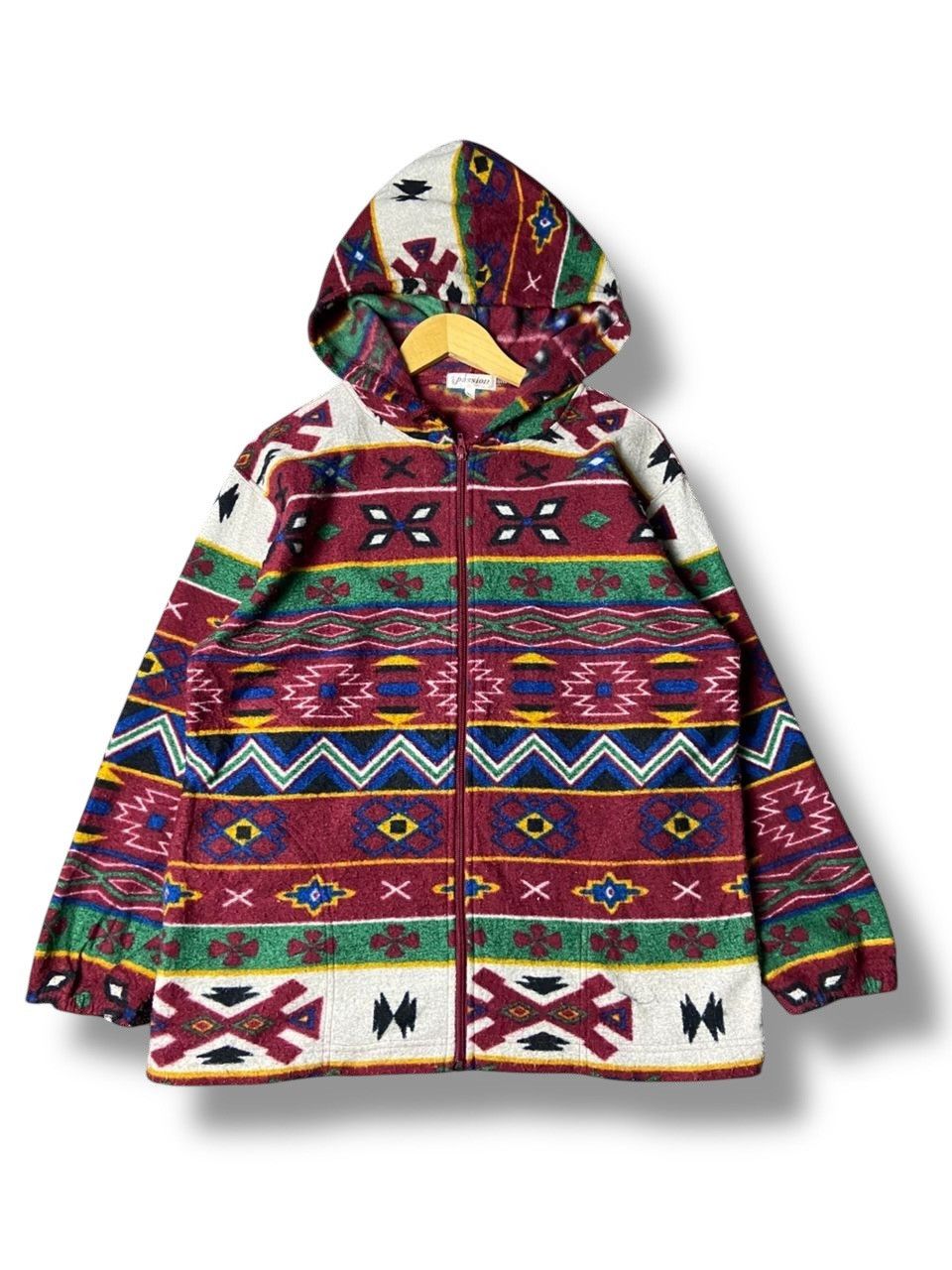 Japanese Brand Passion Brand Native Design Fleece Jacket (145) Size US M / EU 48-50 / 2 - 1 Thumbnail