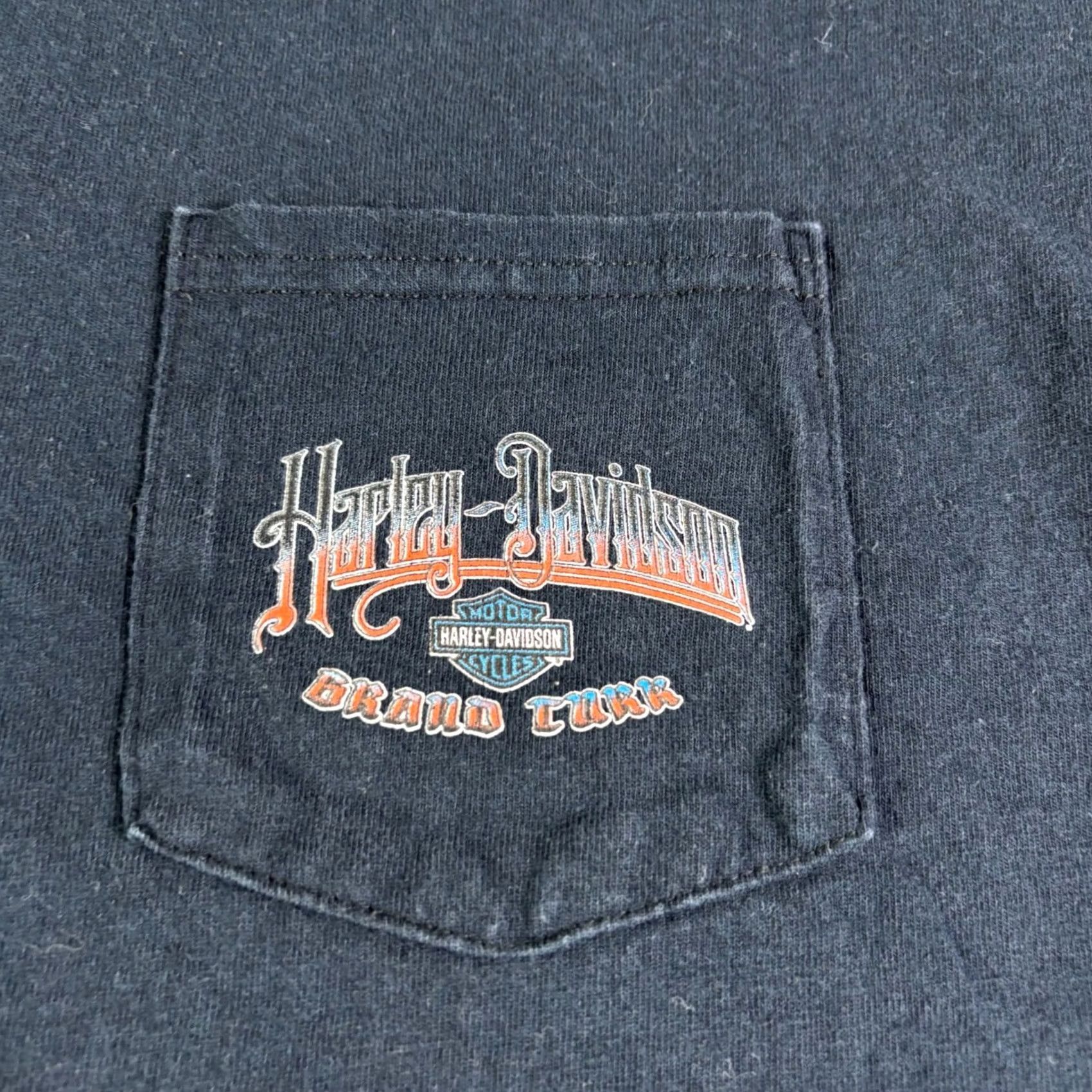 Harley Davidson Harley-Davidson Grand Turk Pirate Graphic T Shirt Mens XL Black Size US XL / EU 56 / 4 - 5 Thumbnail