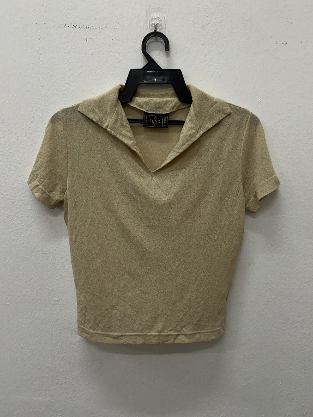 Fendi Vintage Fendi Mesh Polos T-Shirt Size US S / EU 44-46 / 1 - 2 Thumbnail