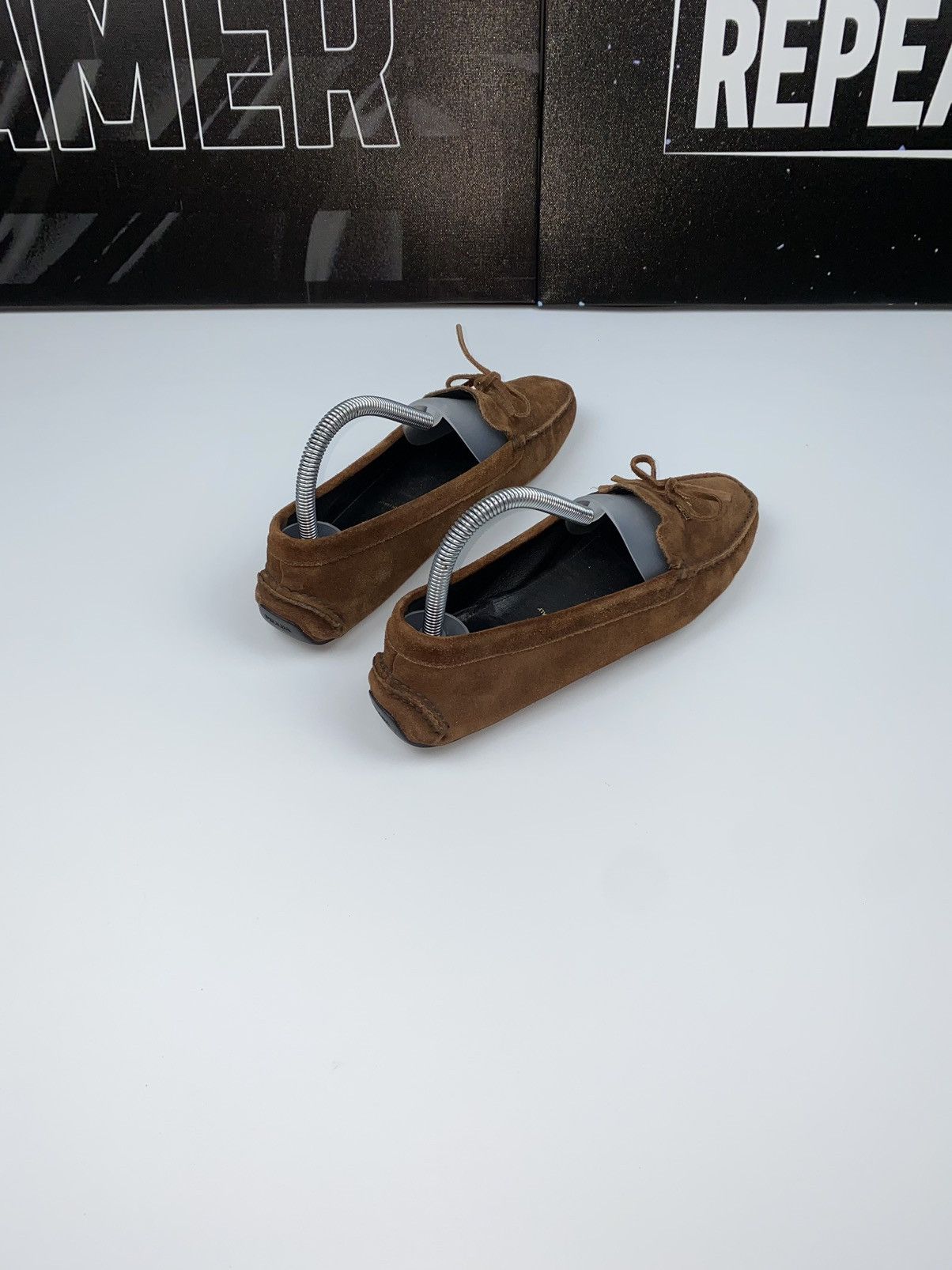 Prada 🚨 Prada MILANO vintage brown leather suede driving shoes Size US 7.5 / IT 37.5 - 7 Thumbnail