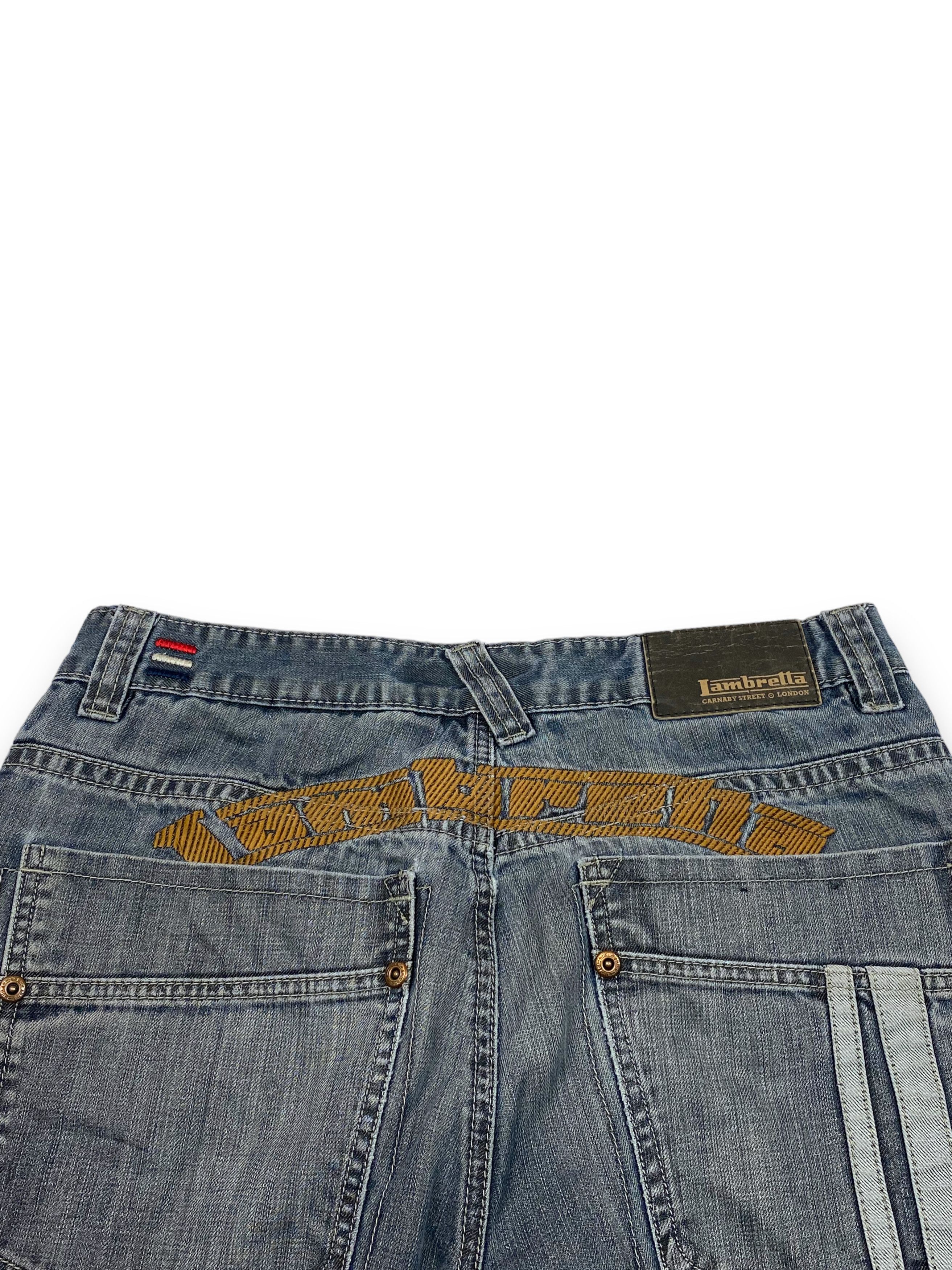 Lambretta Vintage LAMBRETTA Grey Washed Bootcut Distressed Jeans M753 Size US 34 / EU 50 - 15 Thumbnail