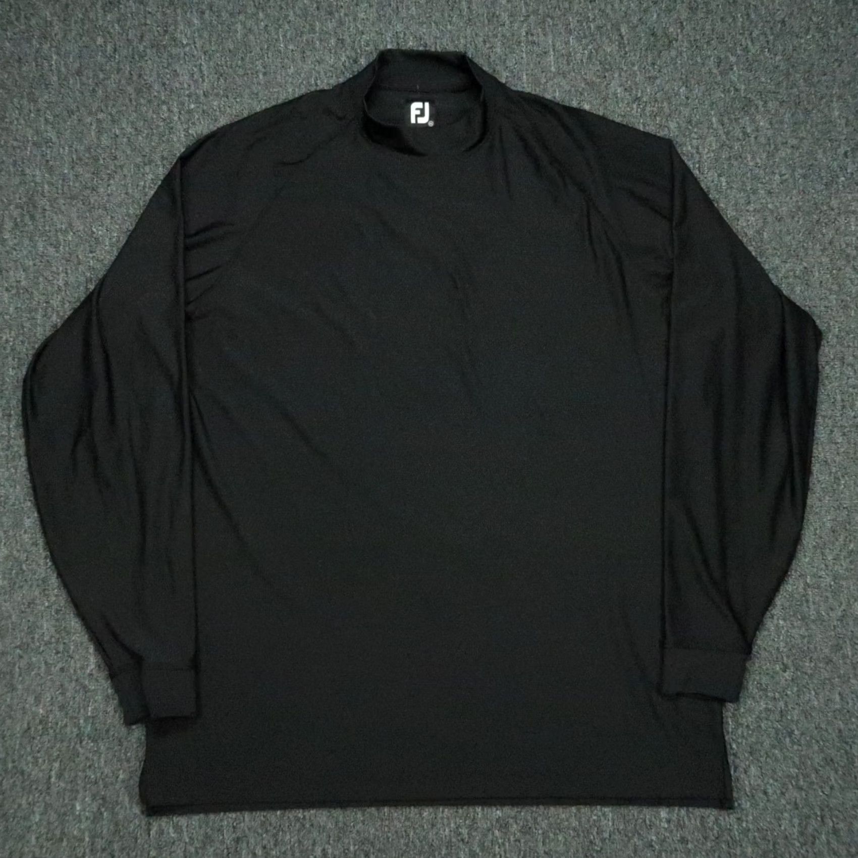 Footjoy FootJoy Pullover Mens Black Mock Neck Golf Performance Long Sleeve 2XL Size US XXL / EU 58 / 5 - 2 Thumbnail