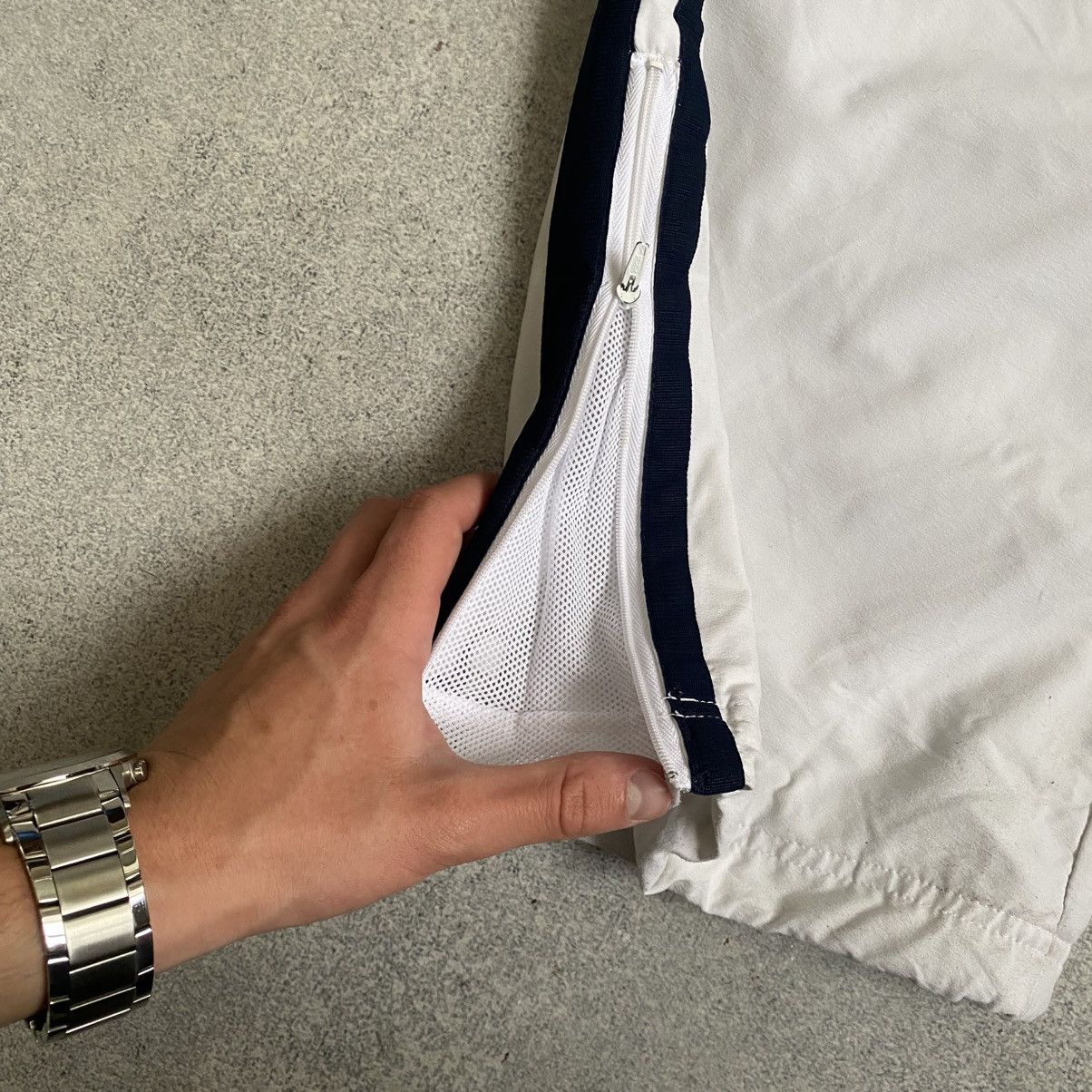 Nike Crazy Vintage White Nike Track Pants Drill Baggy Y2K 90s Size US 38 / EU 54 - 7 Thumbnail