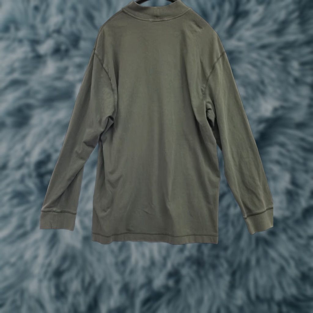 Nike Nike T-Shirt Men’s Long Sleeve Mock Neck Cotton Green XL Regular Solid 80s 90s Sports Classic Fans Shirt Size US XL / EU 56 / 4 - 1 Thumbnail