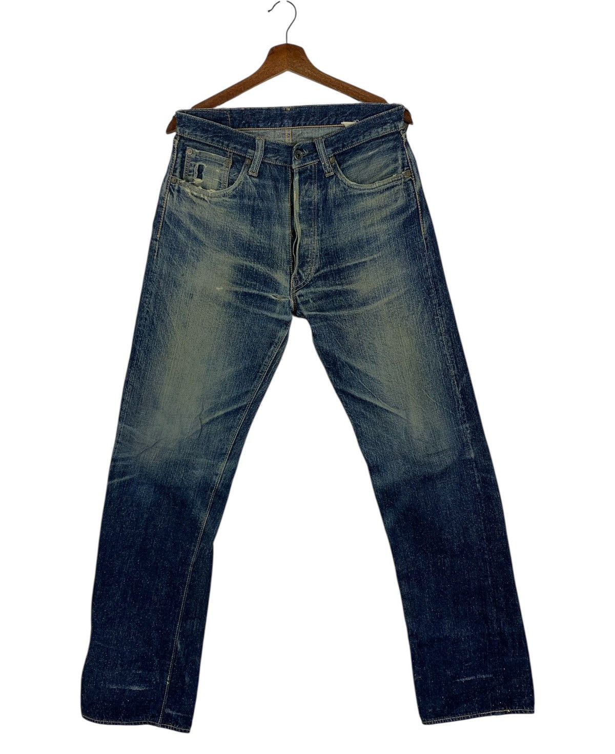 Sugar Cane VINTAGE SUGARCANE DISTRESSED SELVEDGE JEANS MEN Size US 30 / EU 46 - 1 Thumbnail