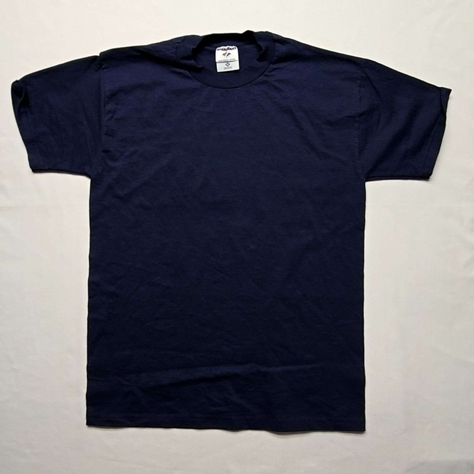 Jerzees Vintage Blank Misprint Shirt Blue Mens Medium Tee USA 90s Size US M / EU 48-50 / 2 - 1 Thumbnail