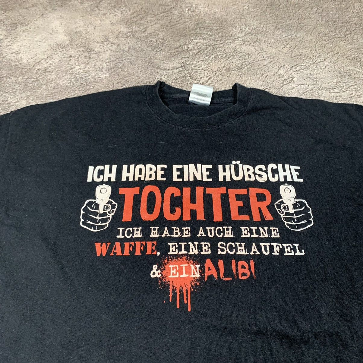 Vintage Vintage Y2K German Graphic Tee Punk Streetwear Tapered XXL Size US XXL / EU 58 / 5 - 4 Thumbnail