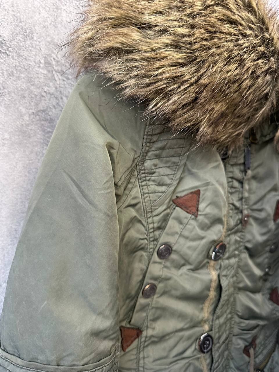 khujo Khujo Cille II Womens Hooded Jacket KHAKI Nylon Zip Fur Size M / US 6-8 / IT 42-44 - 4 Thumbnail